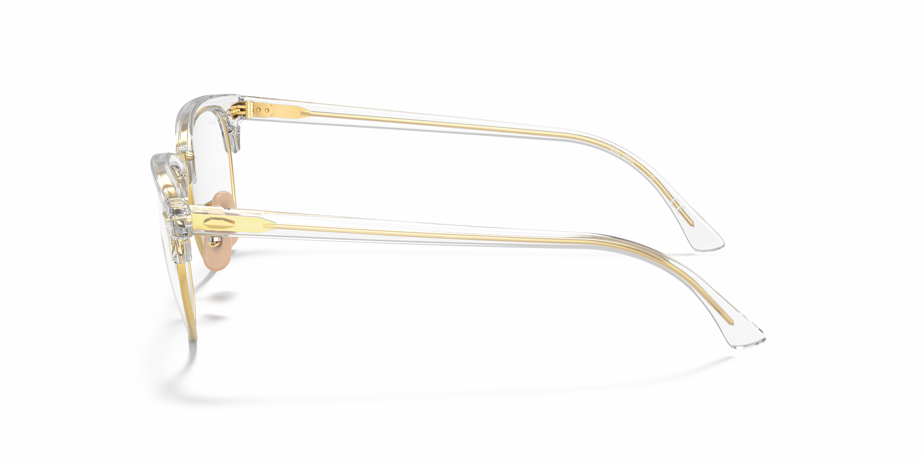 Ray-Ban Clubmaster RX5154 in Transparent, side view #Colour_Transparent