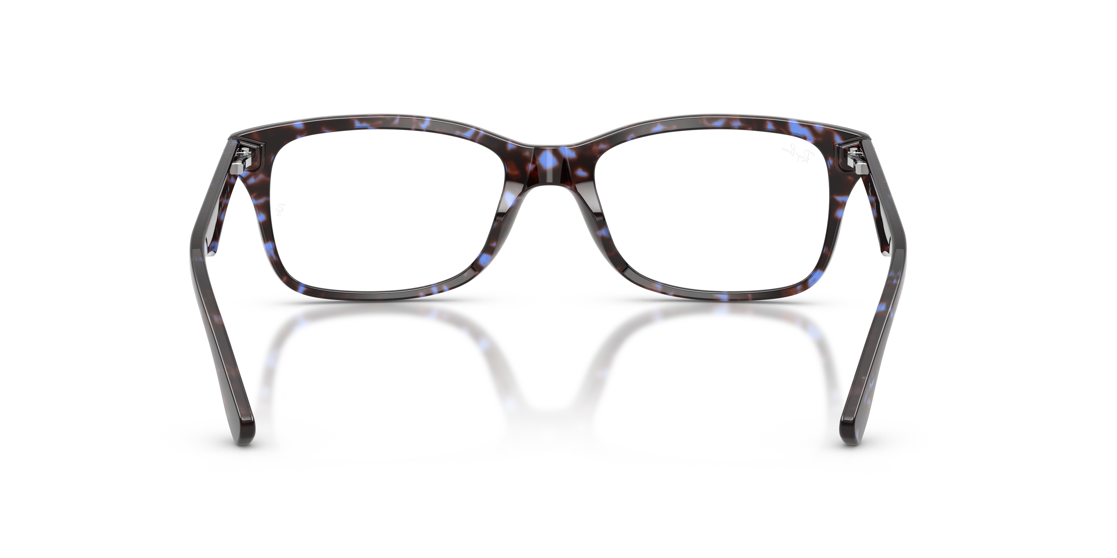 Ray-Ban RX5228 in Havana Blue Tortoiseshell, back view #Colour_Havana Blue Tortoiseshell