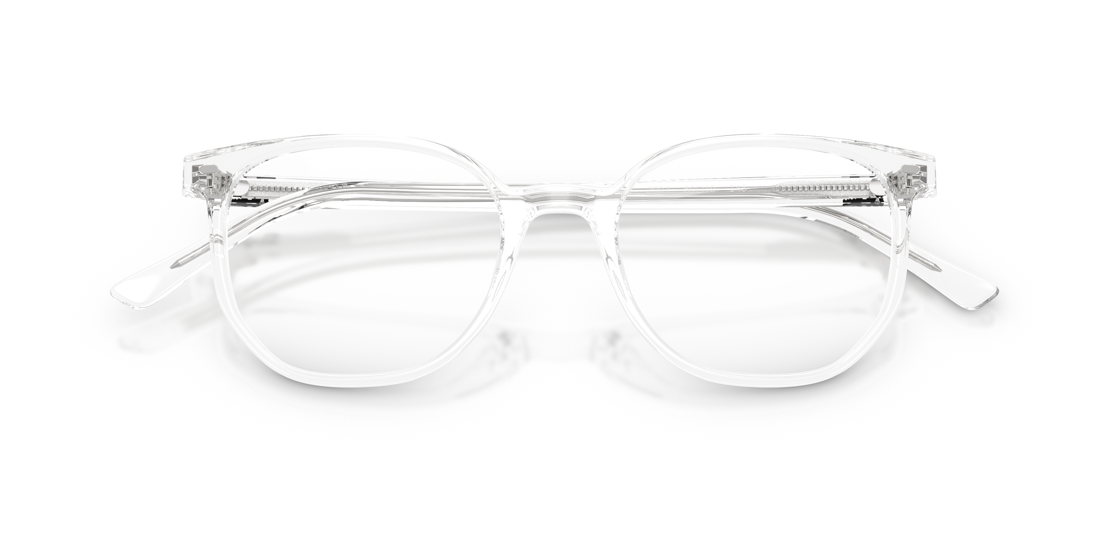 Ray-Ban Elliot RX5397 in Transparent, front detail view #Colour_Transparent