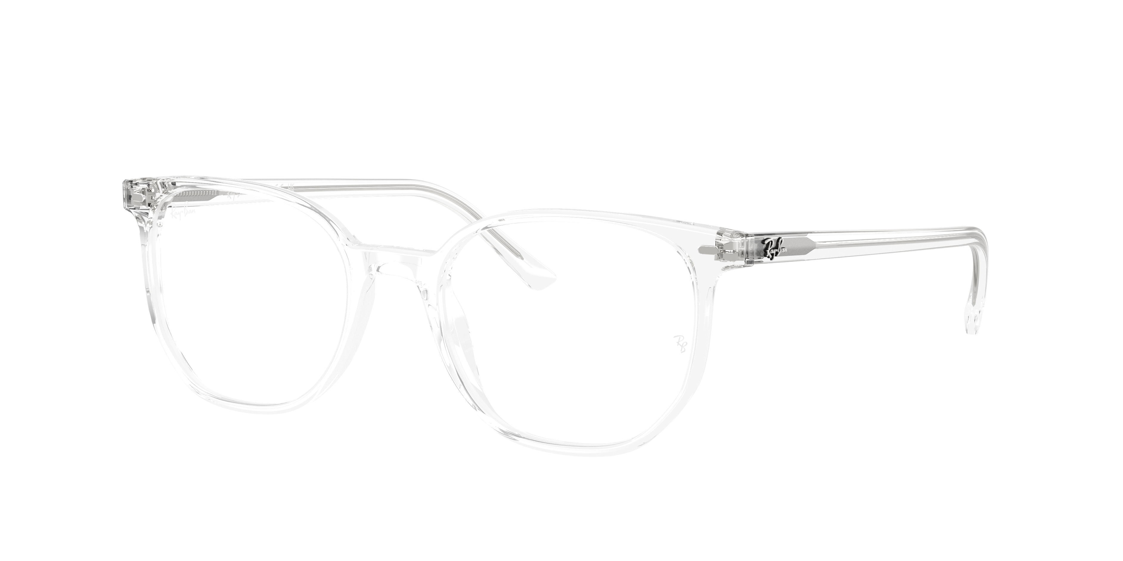Ray-Ban Elliot RX5397 in Transparent, three-quarter view #Colour_Transparent