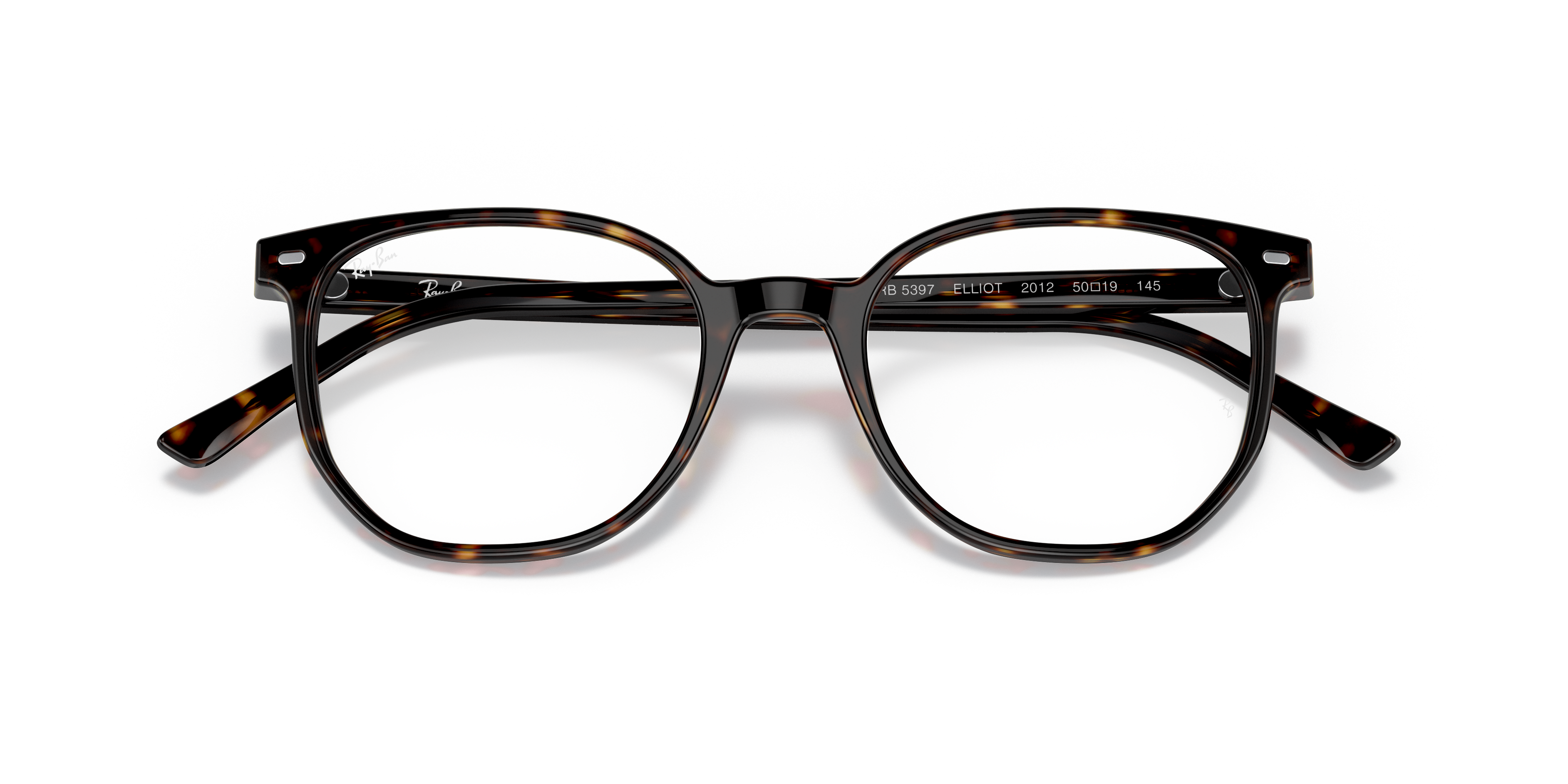 Ray-Ban Elliot RX5397 in Havana, front detail view #Colour_Havana