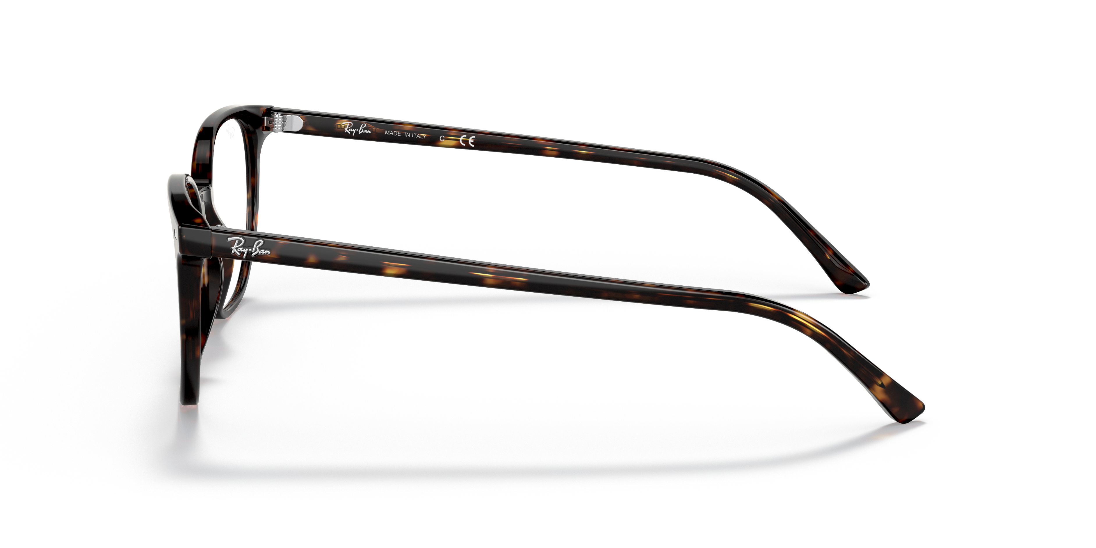 Ray-Ban Elliot RX5397 in Havana, side view #Colour_Havana