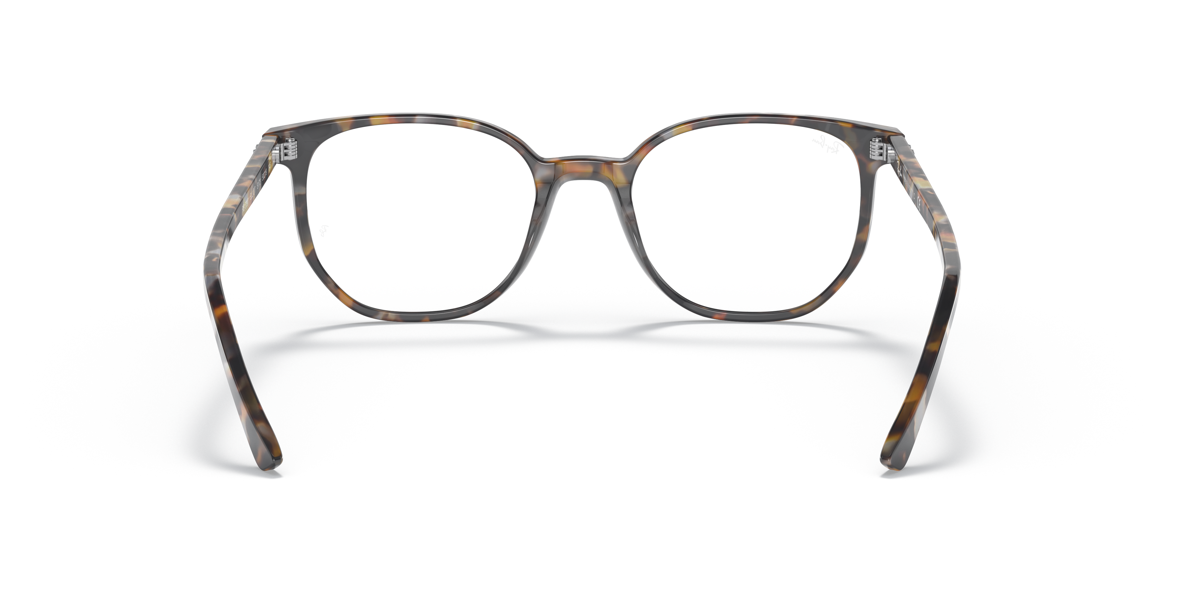 Ray-Ban Elliot RX5397 in Brown Grey Havana, back view #Colour_Brown Grey Havana