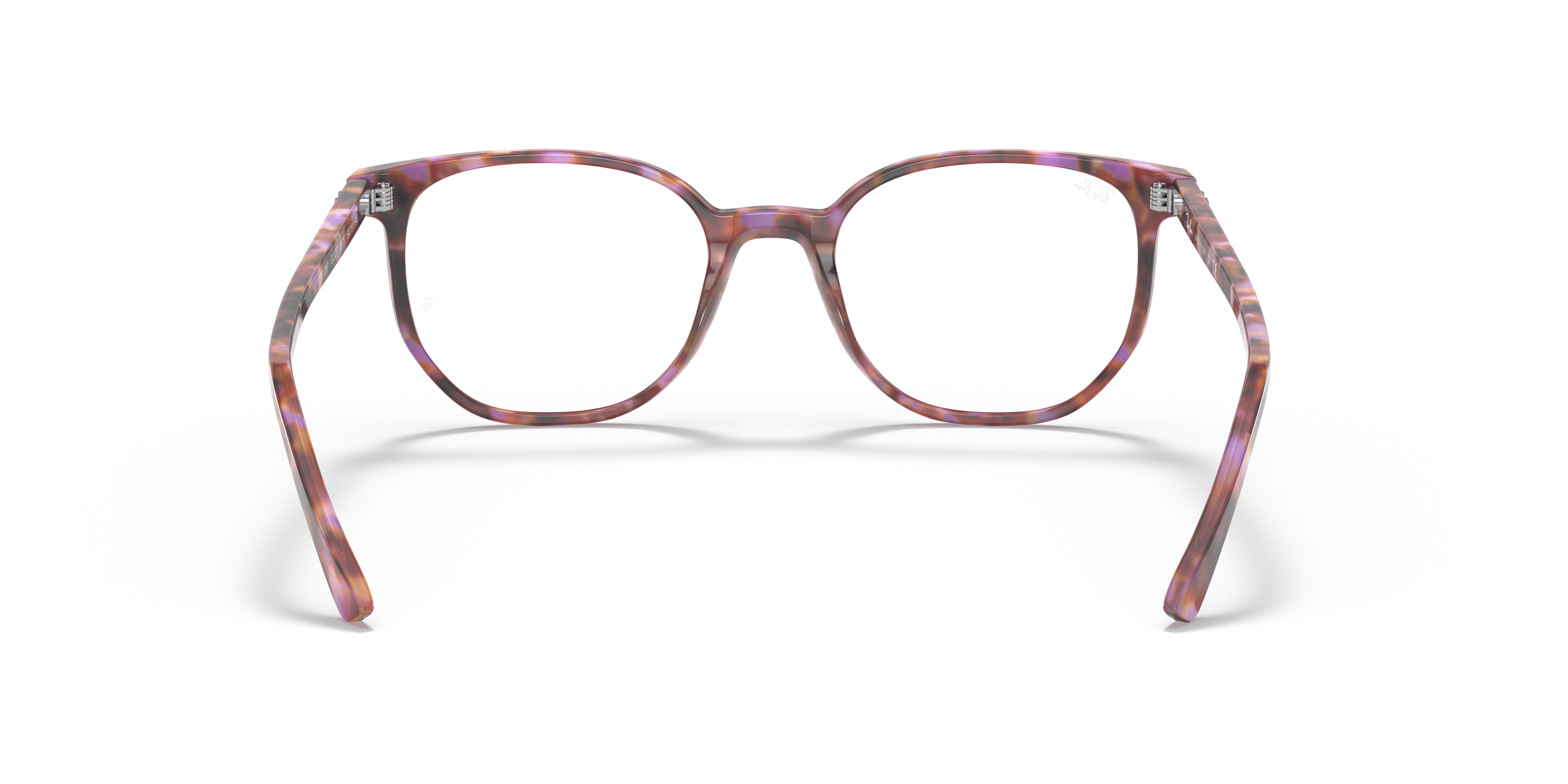 Ray-Ban Elliot RX5397 in Brown & Violet Havana, back view #Colour_Brown & Violet Havana