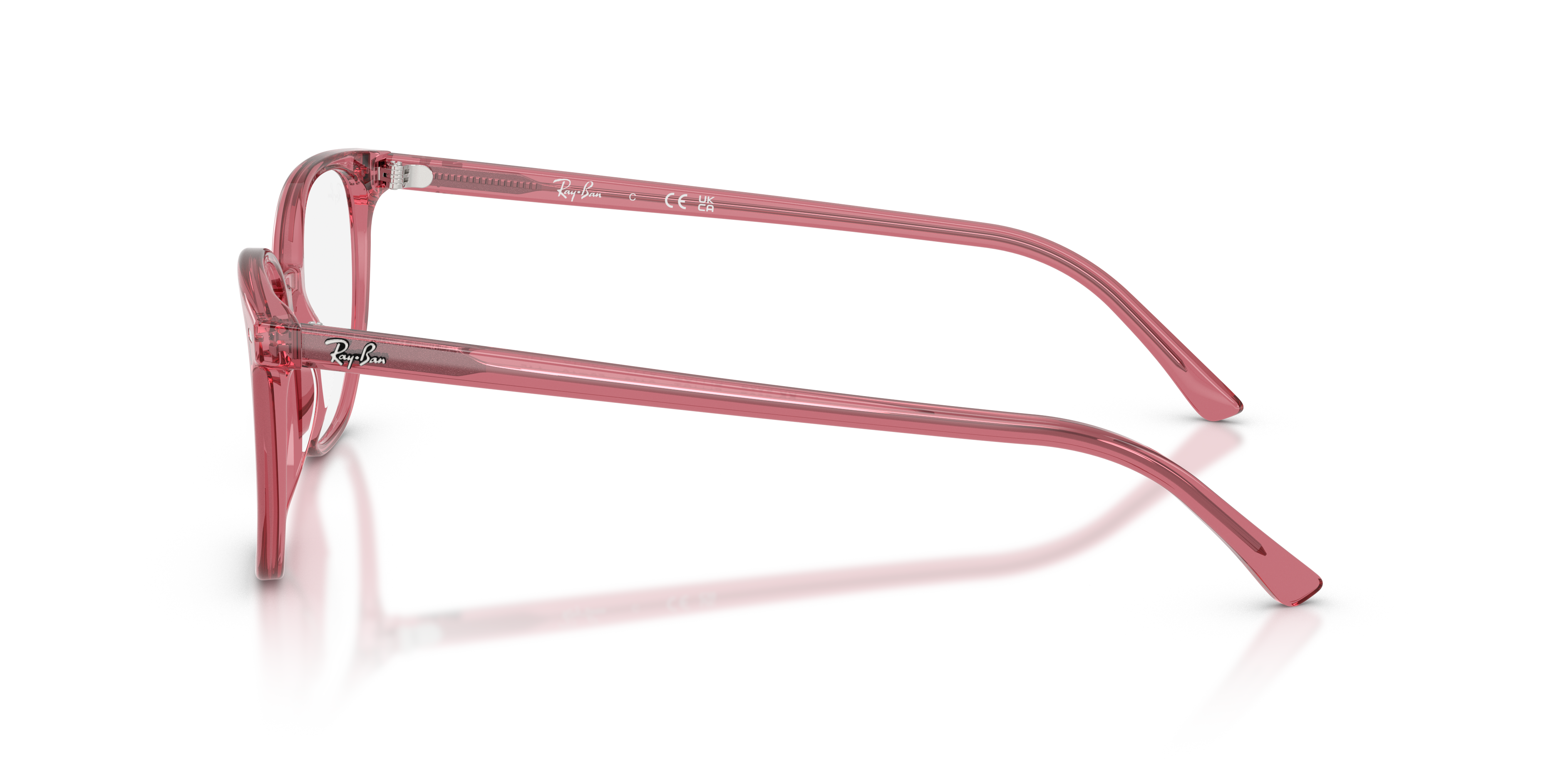 Ray-Ban Elliot RX5397 in Pink, side view #Colour_Pink