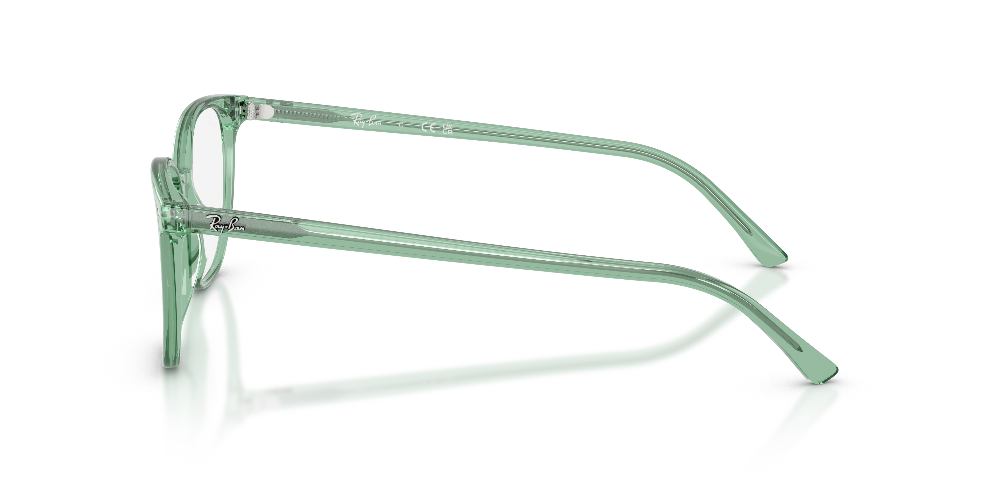 Ray-Ban Elliot RX5397 in Light Green, side view #Colour_Light Green