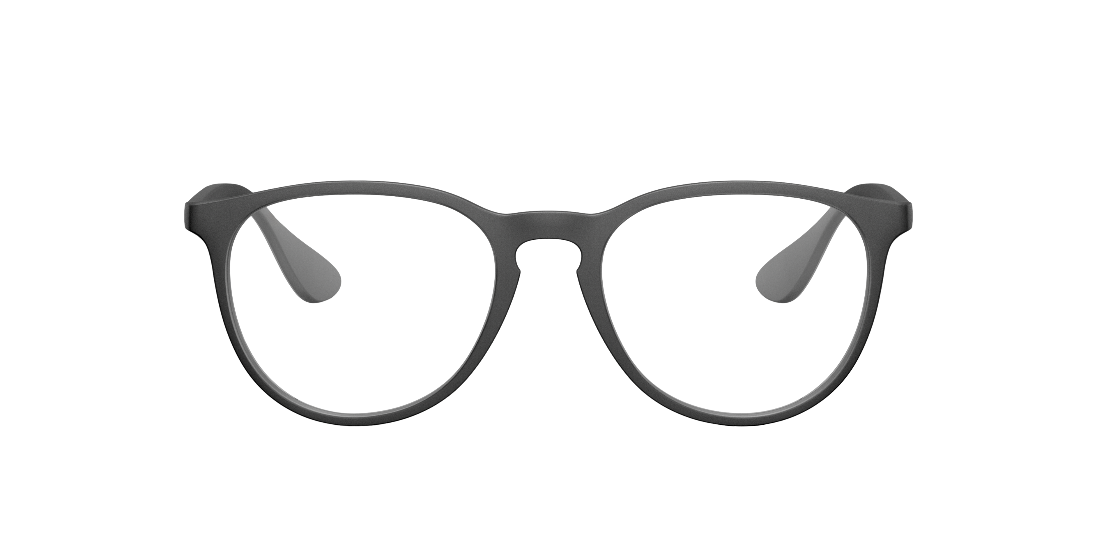 Ray-Ban Erika RX7046 in Rubber Black, front view #Colour_Rubber Black