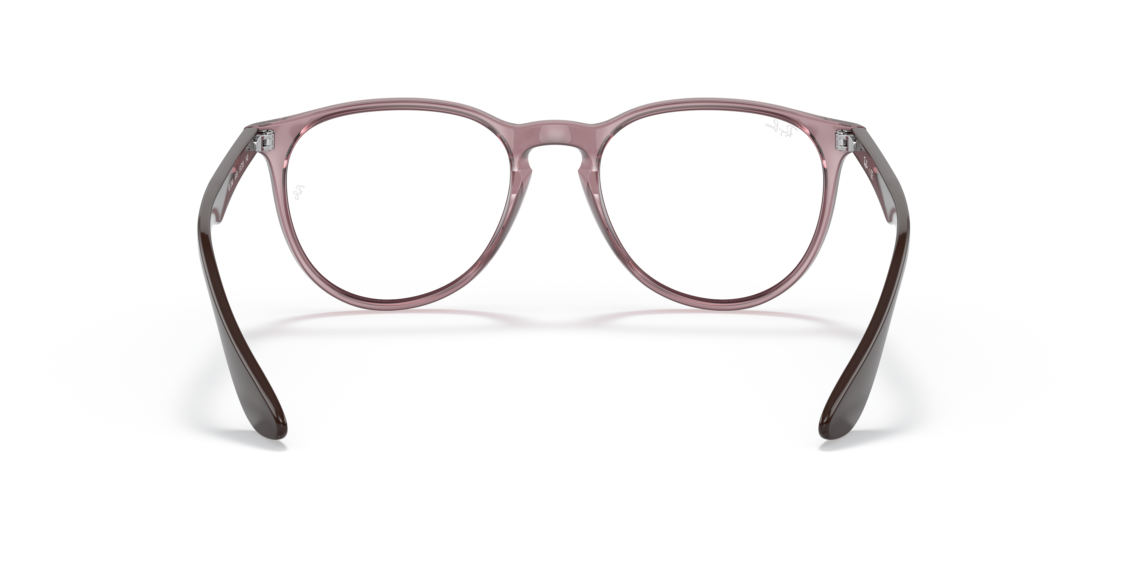 Ray-Ban Erika RX7046 in Transparent Violet (8139), back view #Colour_Transparent Violet (8139)