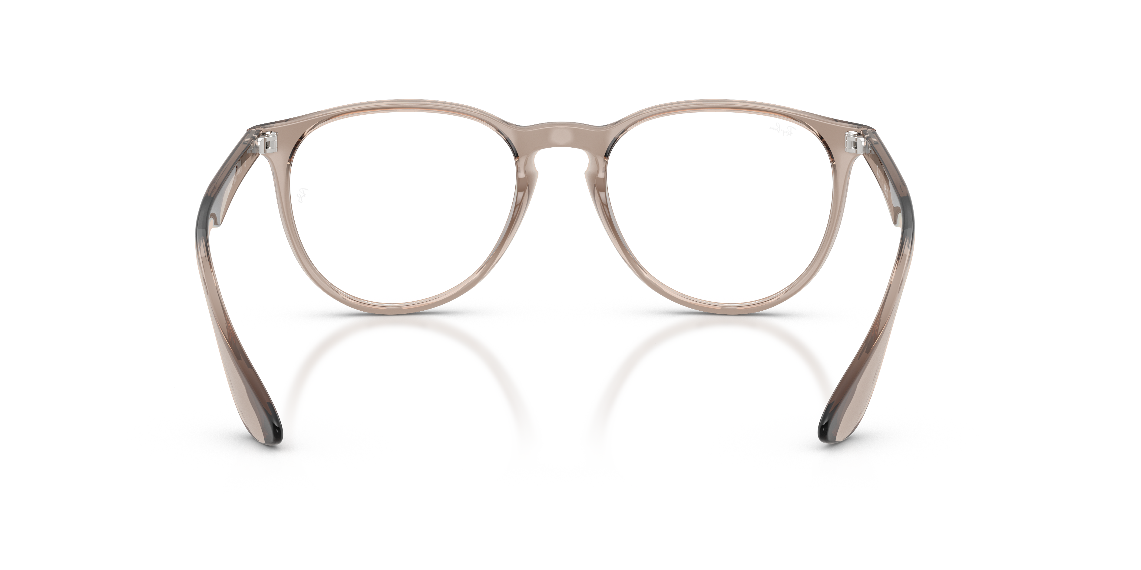 Ray-Ban Erika RX7046 in Transparent Light Brown, back view #Colour_Transparent Light Brown