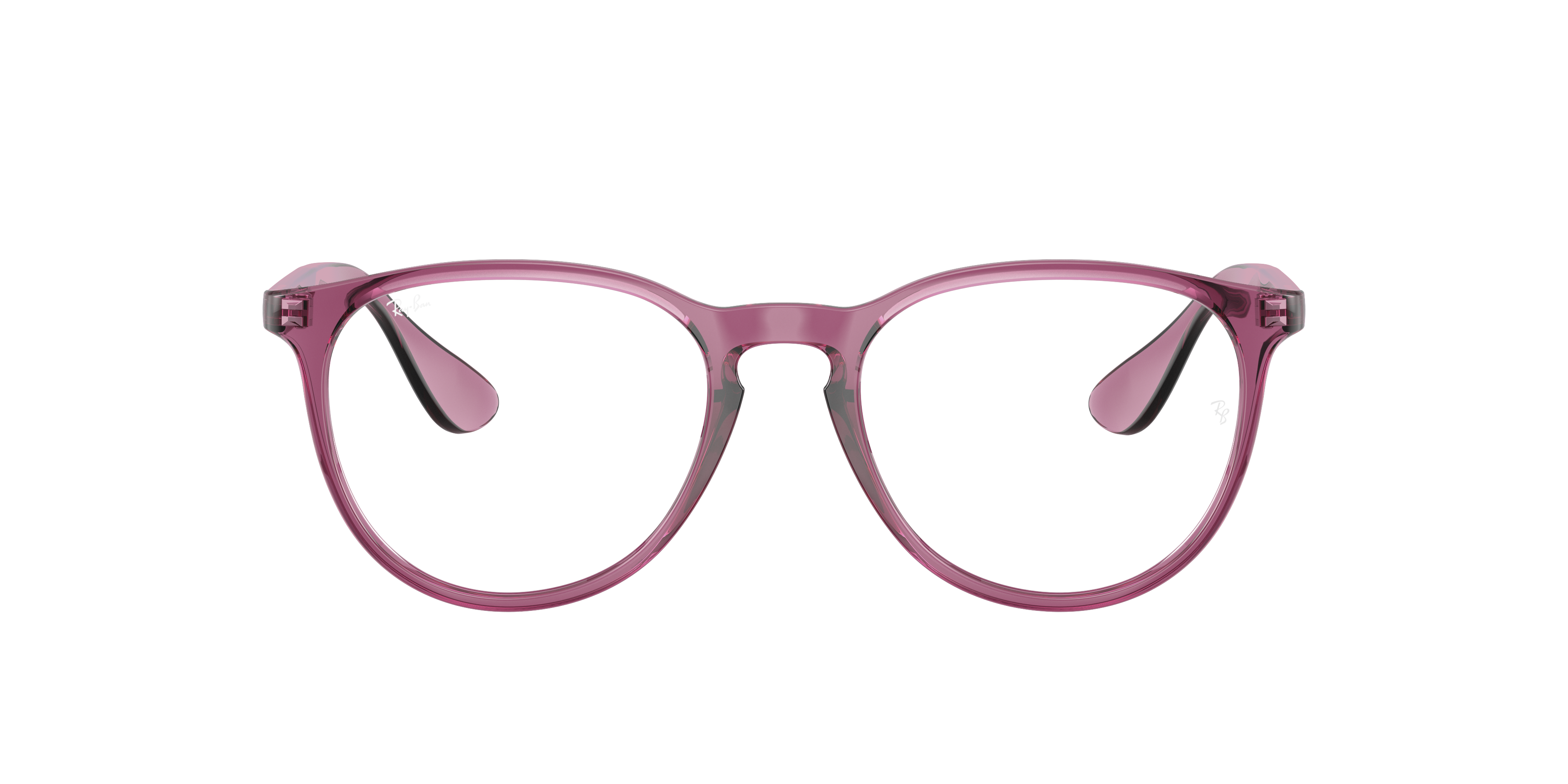 Ray-Ban Erika RX7046 in Transparent Violet (8509), front view #Colour_Transparent Violet (8509)