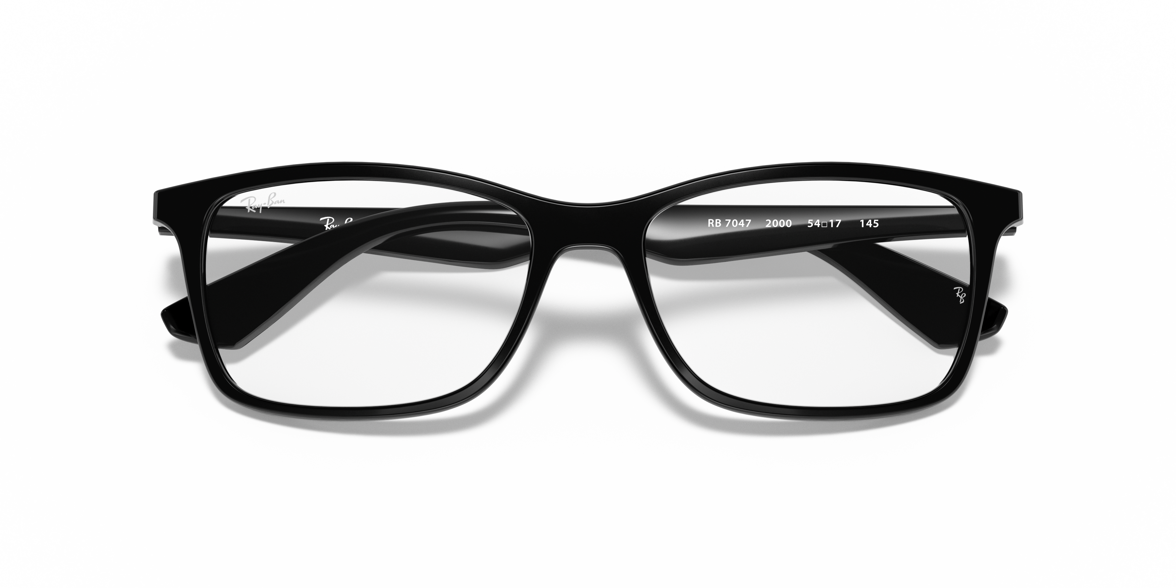 Ray-Ban RX7047 - Black (2000), front detail view #Colour_Black (2000)