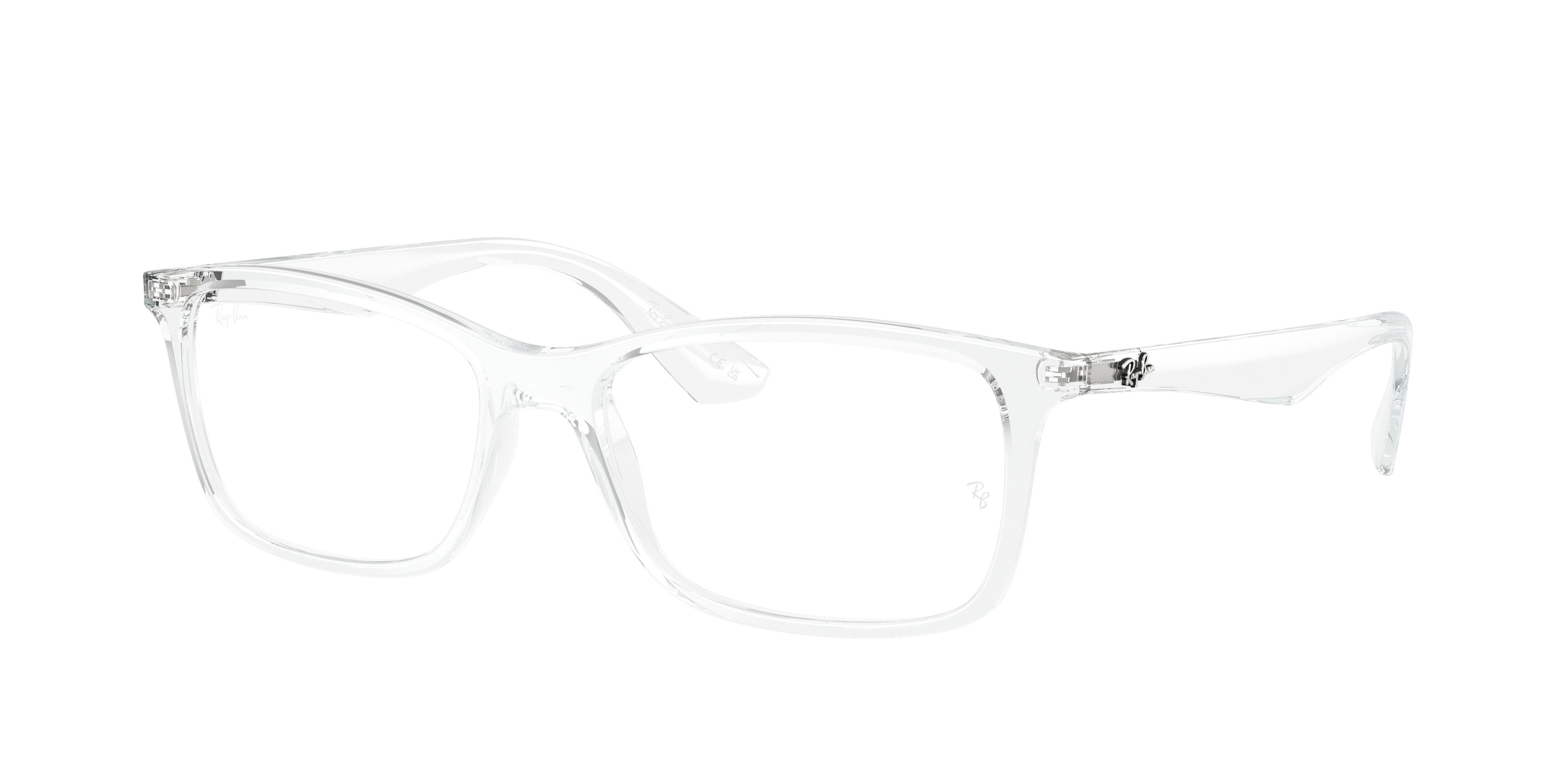 Ray-Ban RX7047 - Transparent (2001), three-quarter view #Colour_Transparent (2001)