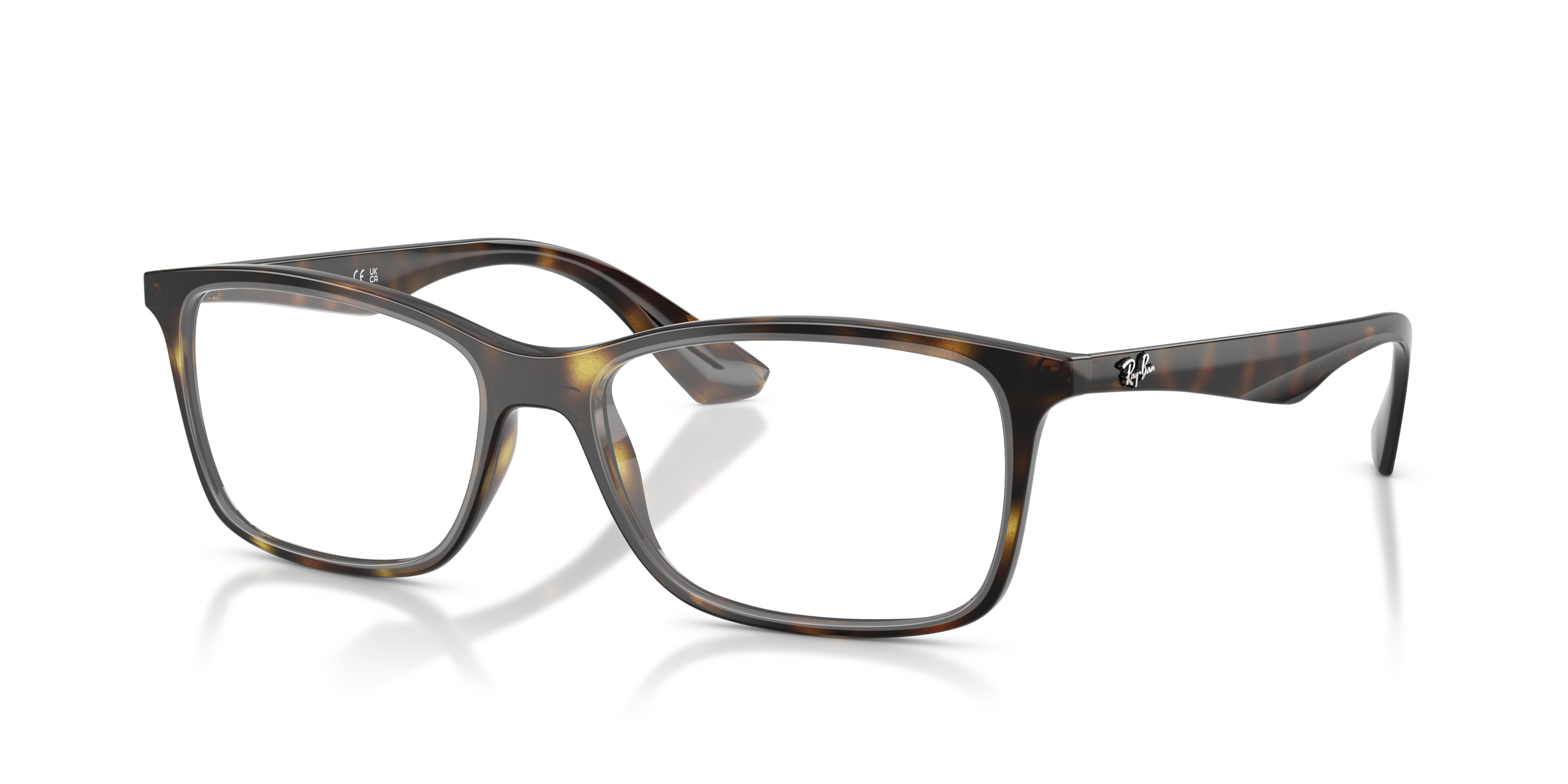 Ray-Ban RX7047 - Havana (2012), three-quarter view #Colour_Havana (2012)