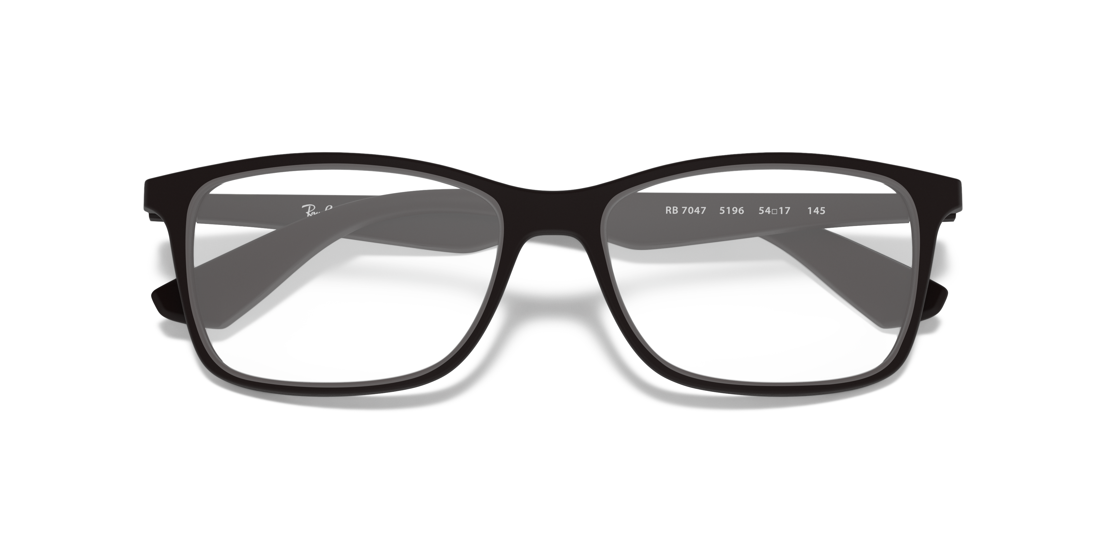 Ray-Ban RX7047 - Black (5196), front detail view #Colour_Black (5196)