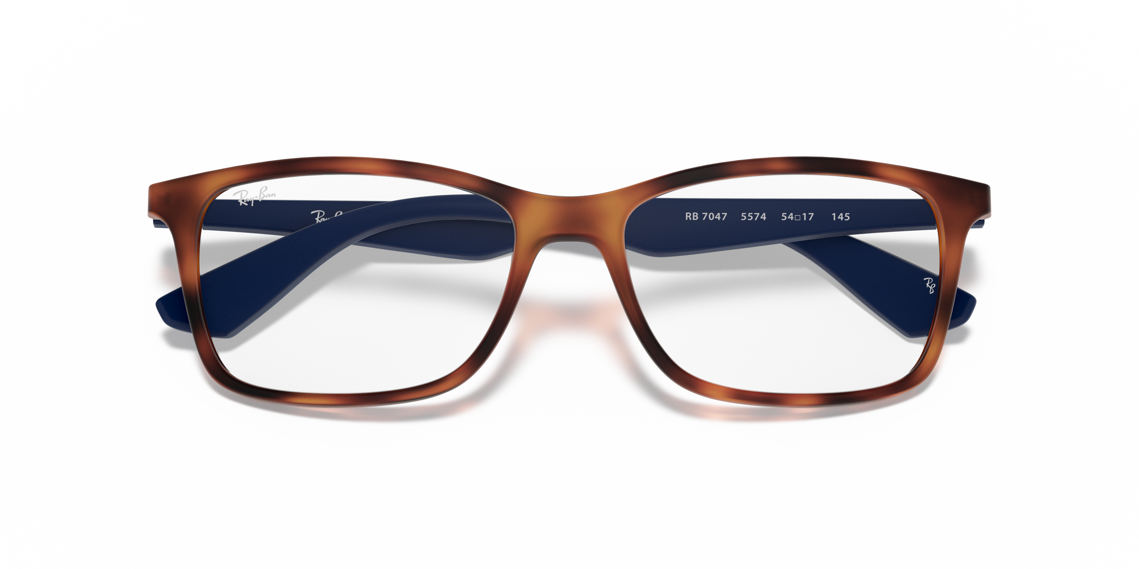 Ray-Ban RX7047 - Light Havana, front detail view #Colour_Light Havana
