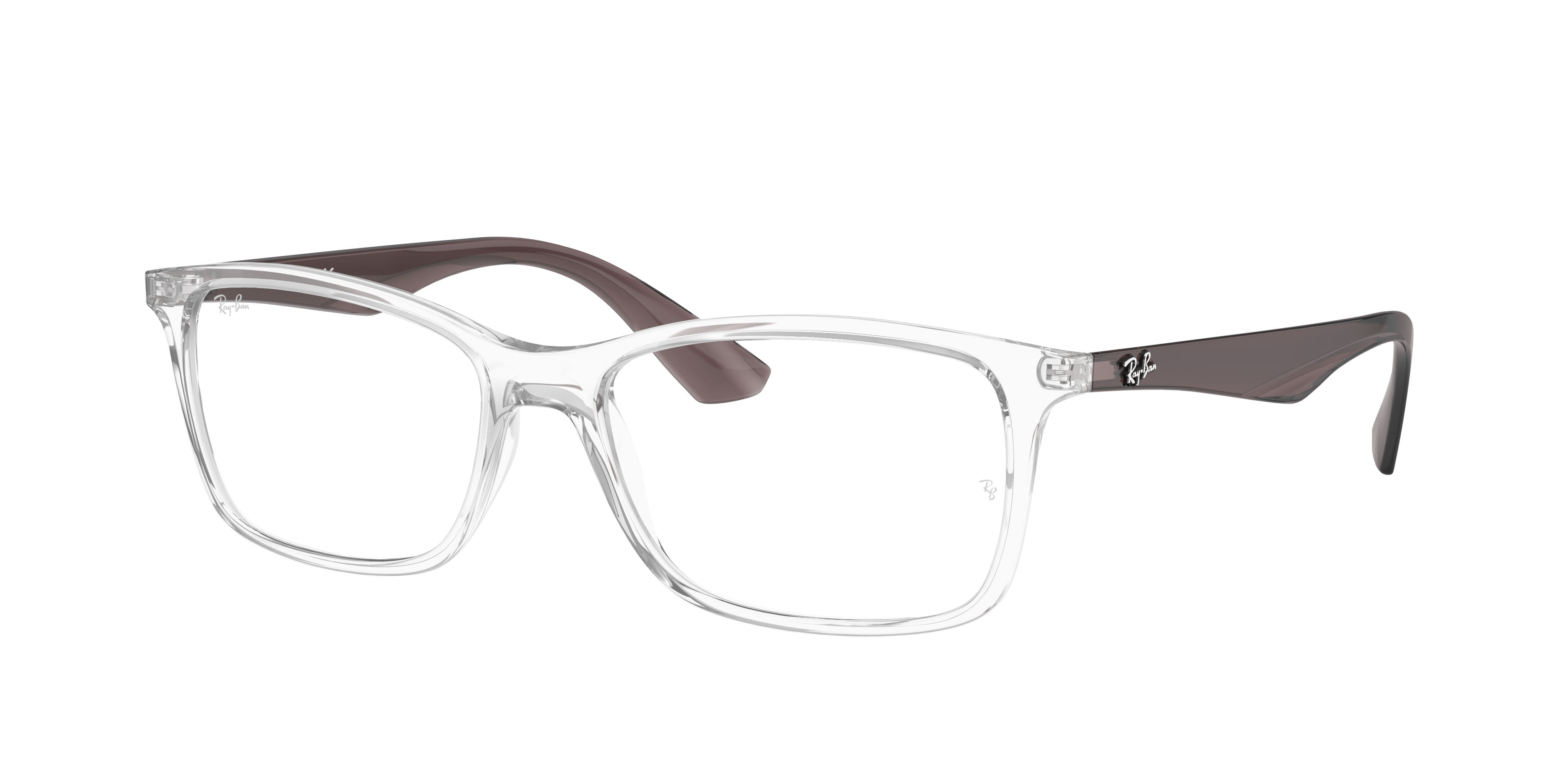 Ray-Ban RX7047 - Transparent (5768), three-quarter view #Colour_Transparent (5768)