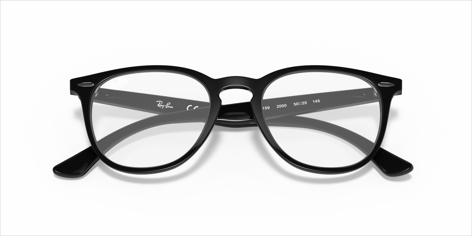 Ray-Ban RX7159 - Black, front detail view #Colour_Black