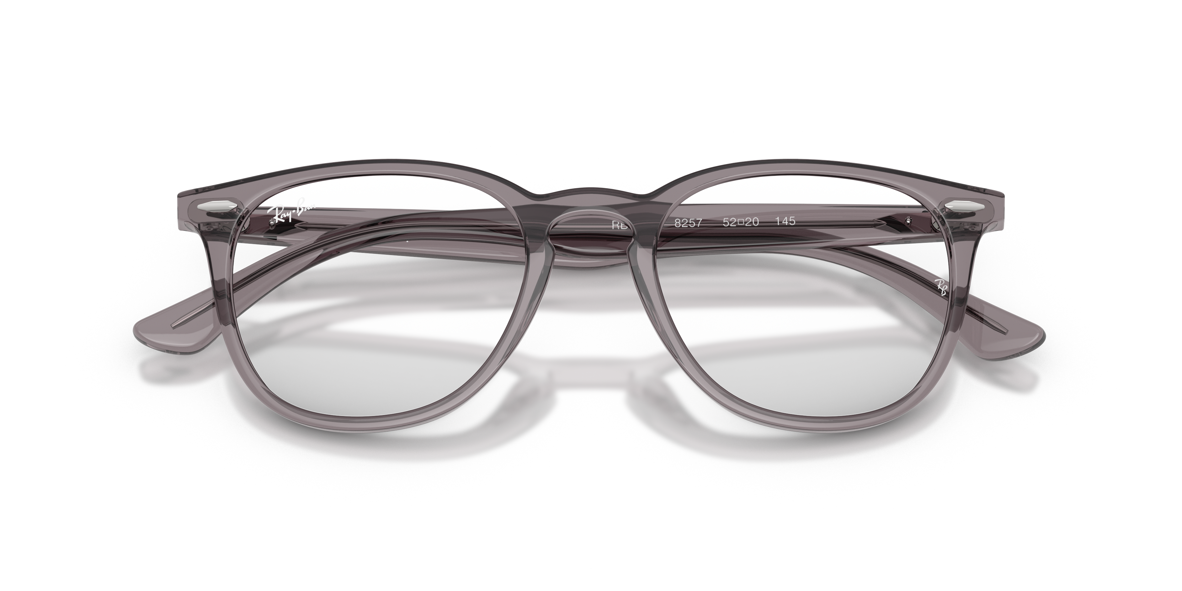 Ray-Ban RX7159 - Transparent Grey, front detail view #Colour_Transparent Grey