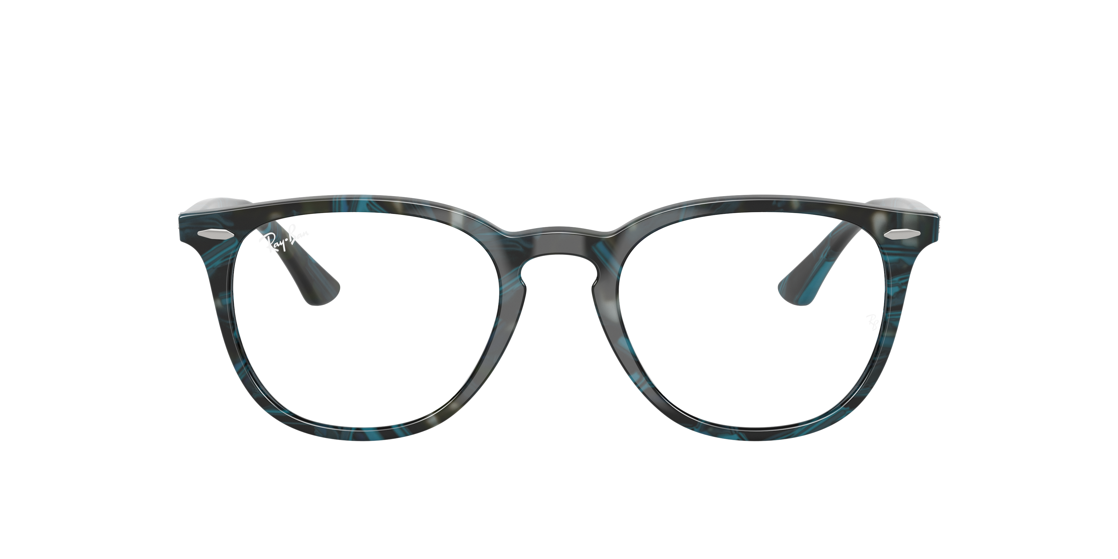 Ray-Ban RX7159 - Transparent Fantasy Blue & Grey, front view #Colour_Transparent Fantasy Blue & Grey