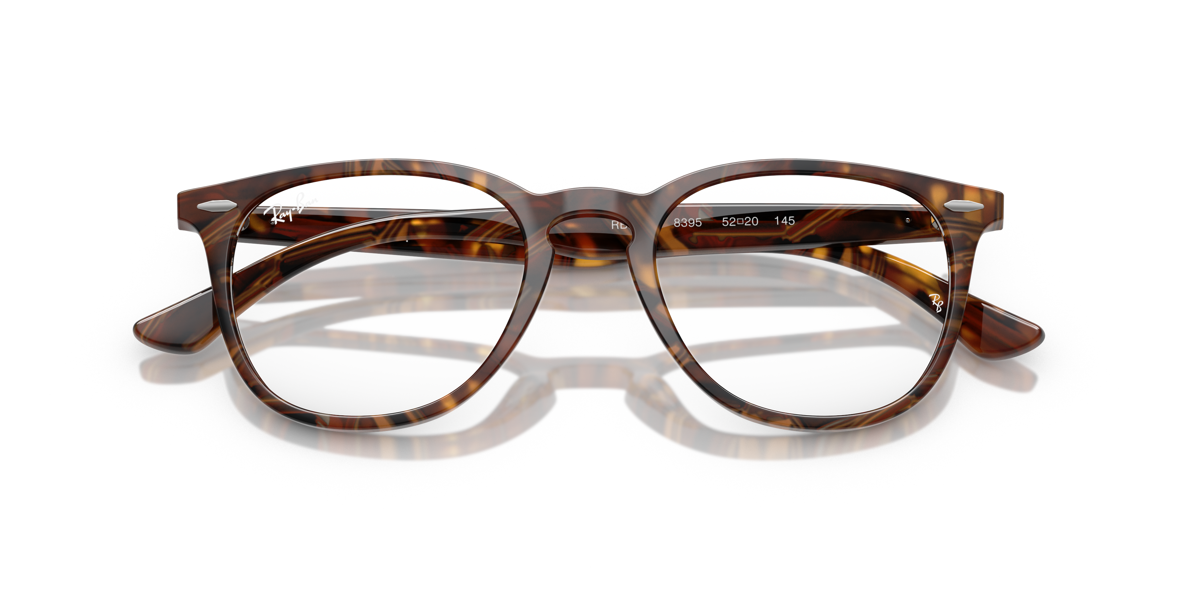 Ray-Ban RX7159 - Transparent Fantasy Brown Yellow, front detail view #Colour_Transparent Fantasy Brown Yellow