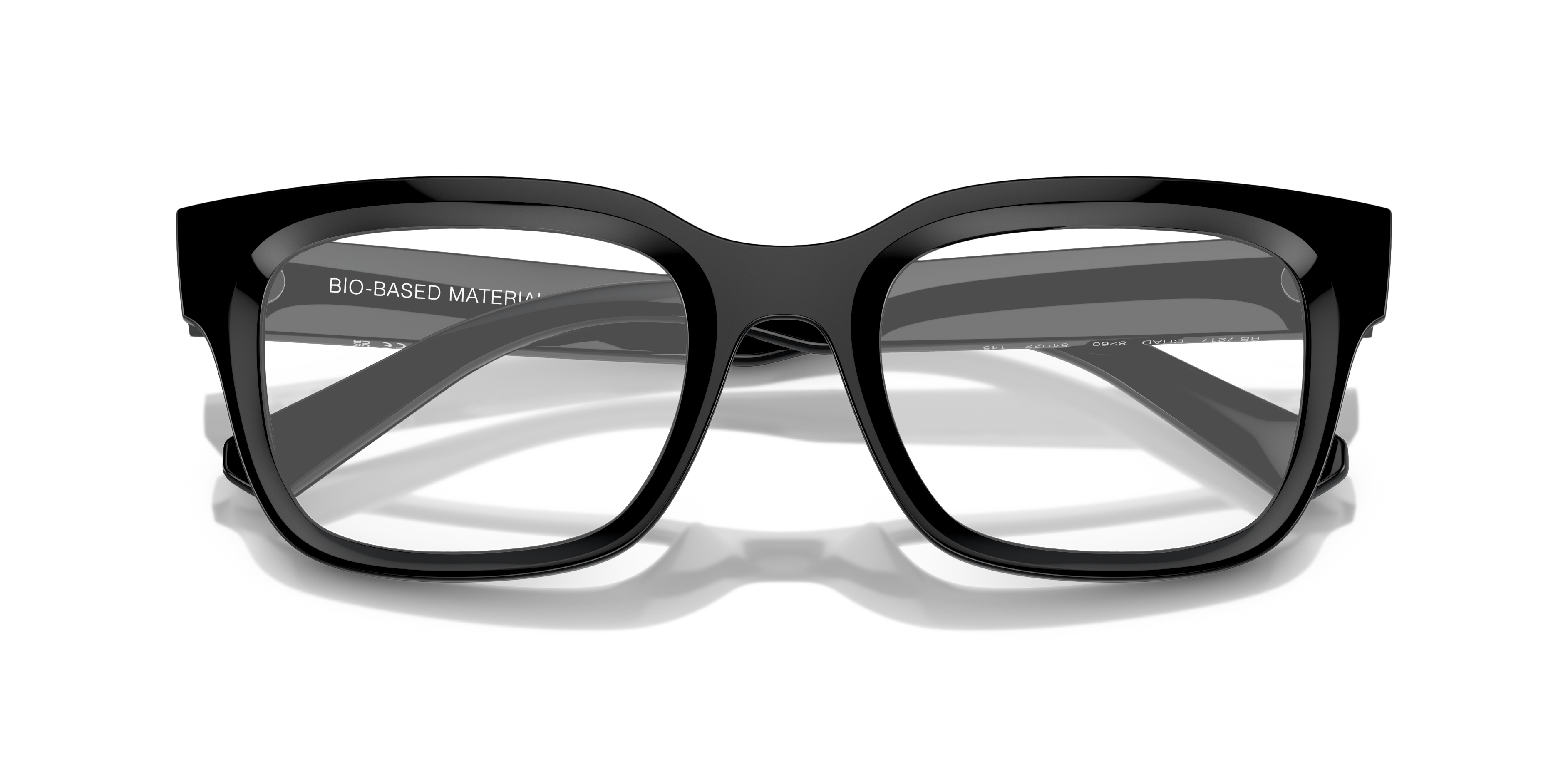 Ray-Ban Chad RX7217 - Black, front detail view #Colour_Black