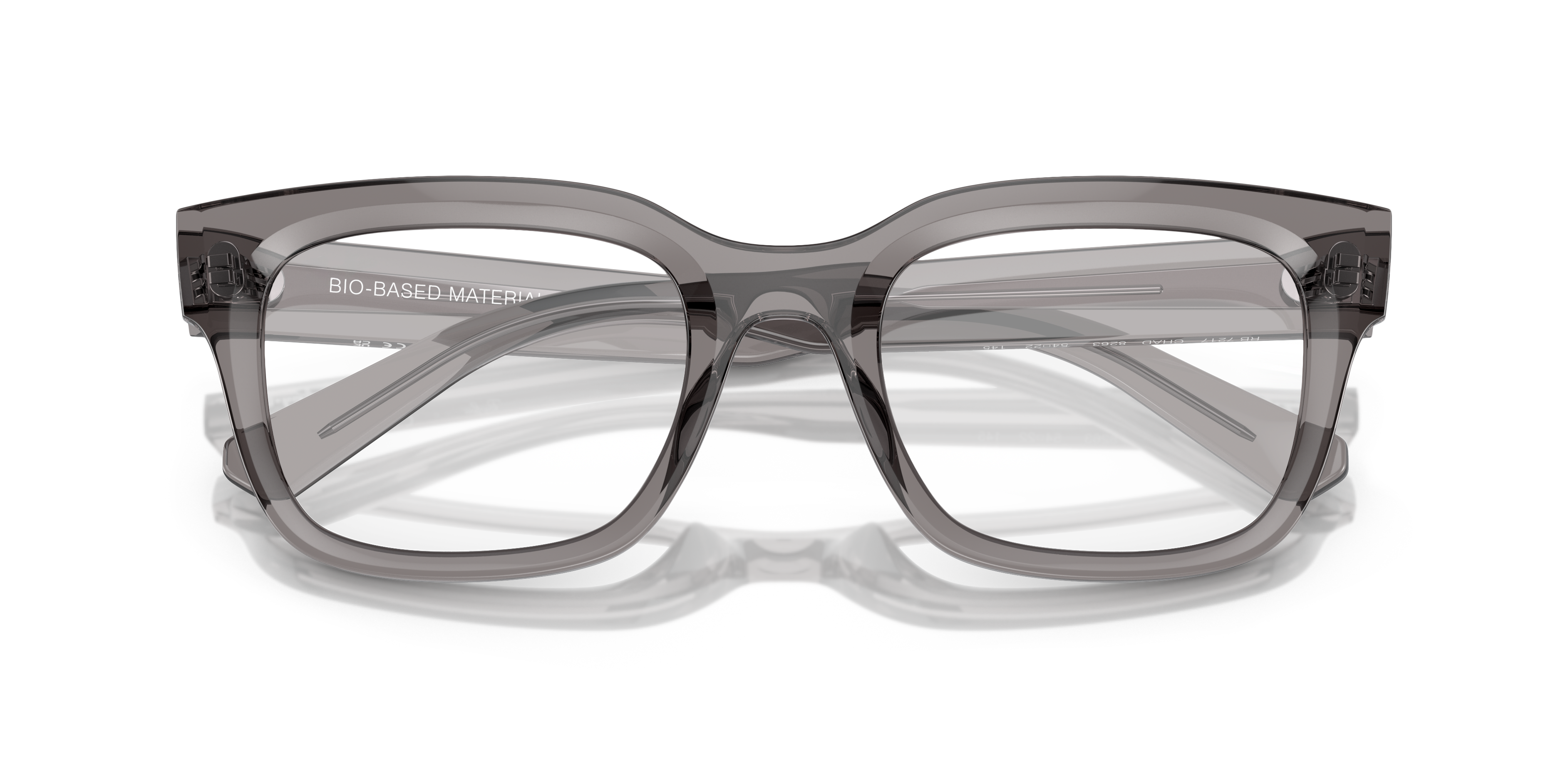 Ray-Ban Chad RX7217 - Transparent Grey, front detail view #Colour_Transparent Grey