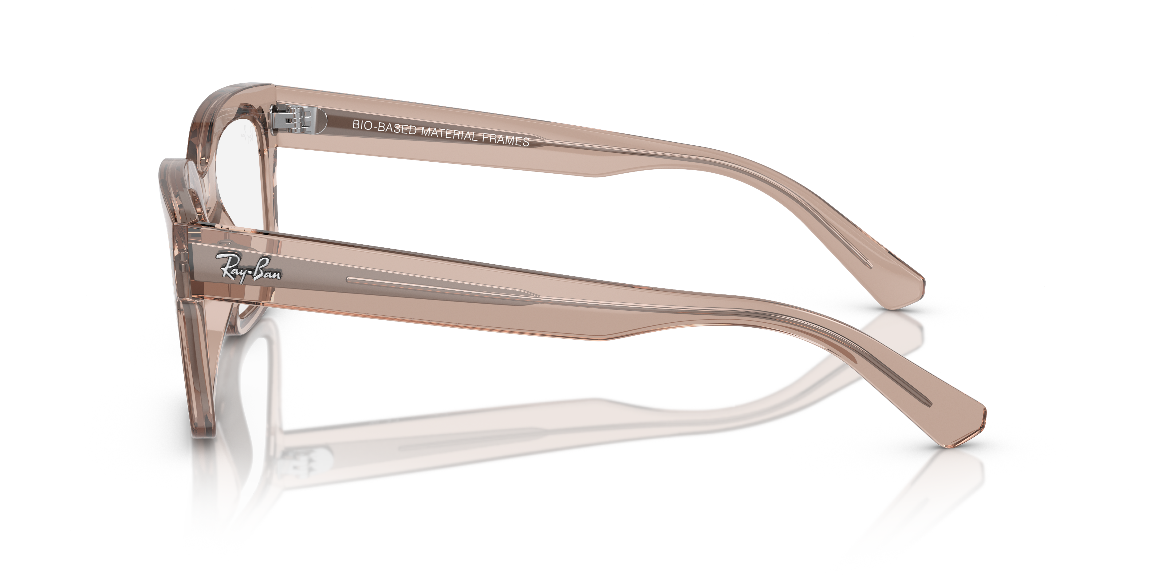 Ray-Ban Chad RX7217 - Transparent Light Brown, side view #Colour_Transparent Light Brown