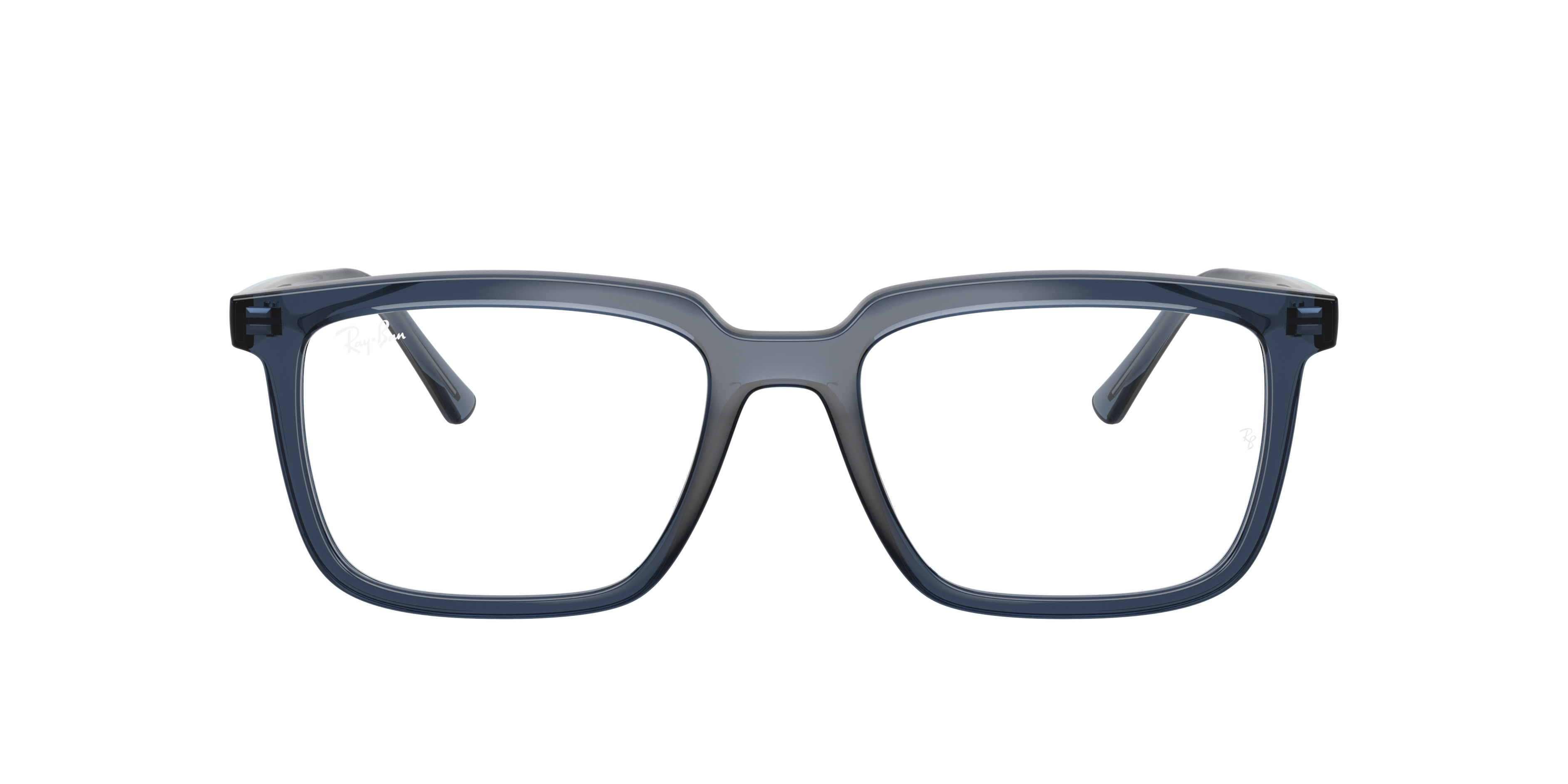 Ray-Ban Alain RX7239 - Transparent Blue, front view #Colour_Transparent Blue