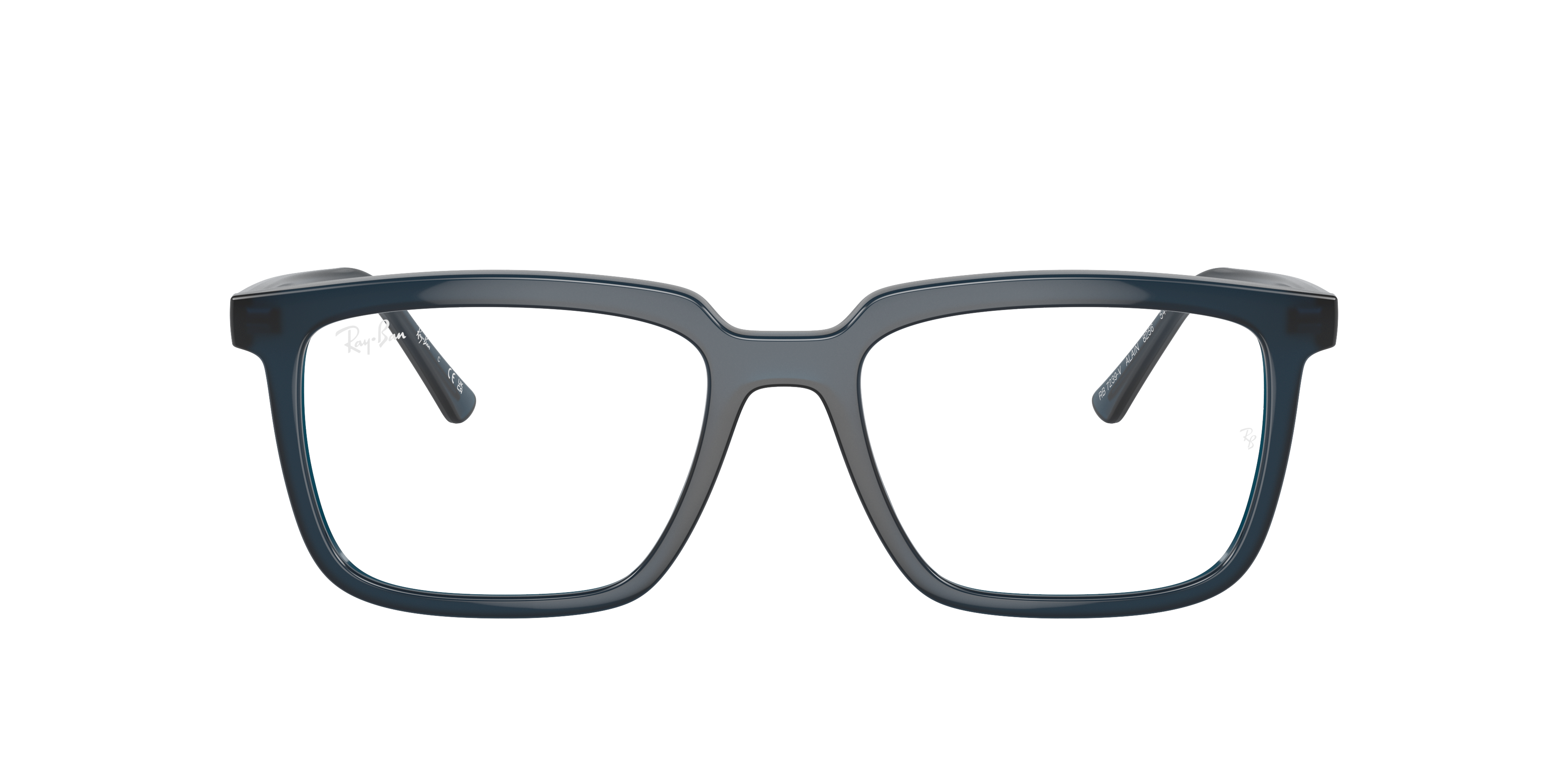 Ray-Ban Alain RX7239 - Opal Dark Blue, front view #Colour_Opal Dark Blue