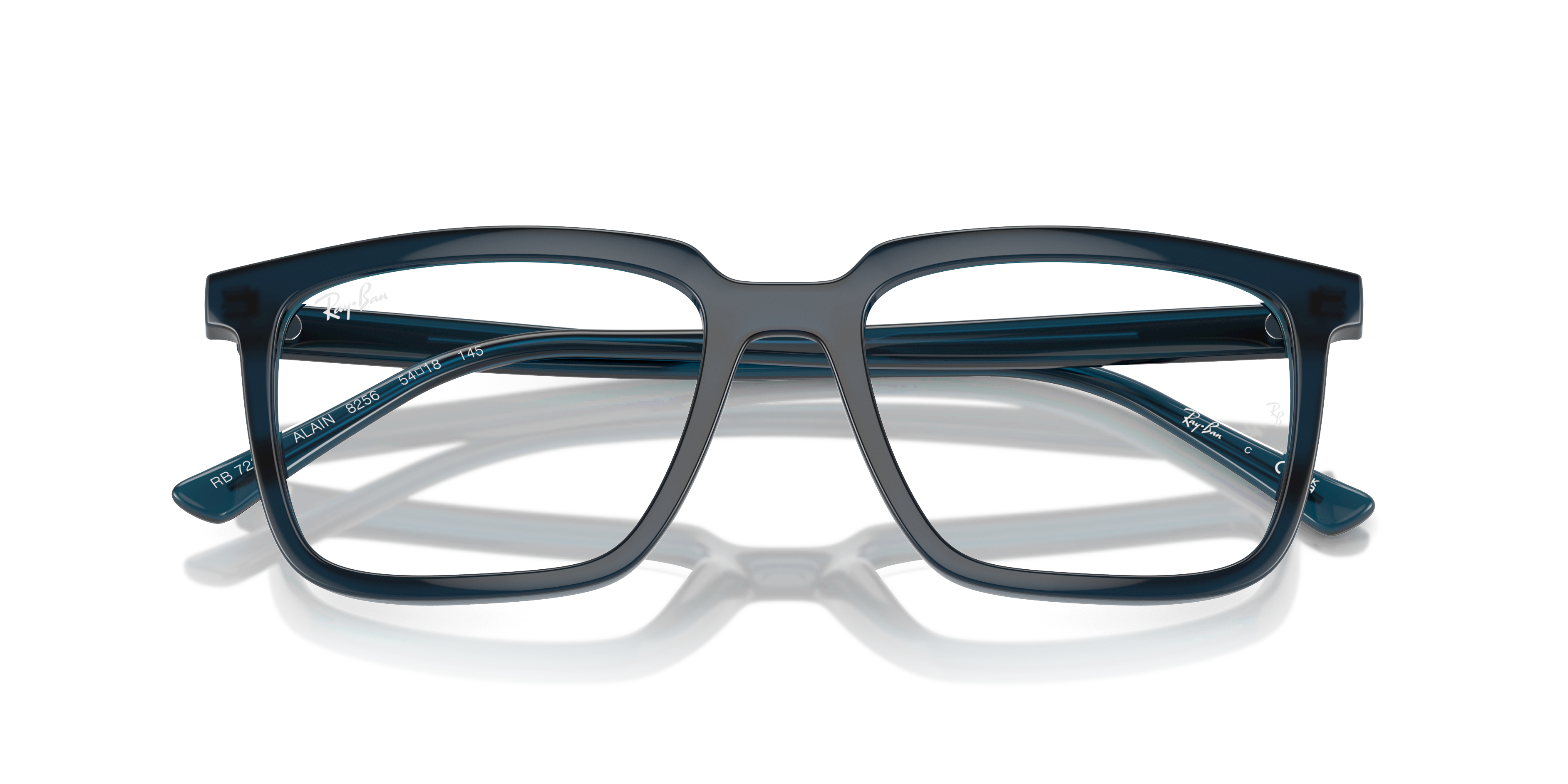 Ray-Ban Alain RX7239 - Opal Dark Blue, front detail view #Colour_Opal Dark Blue