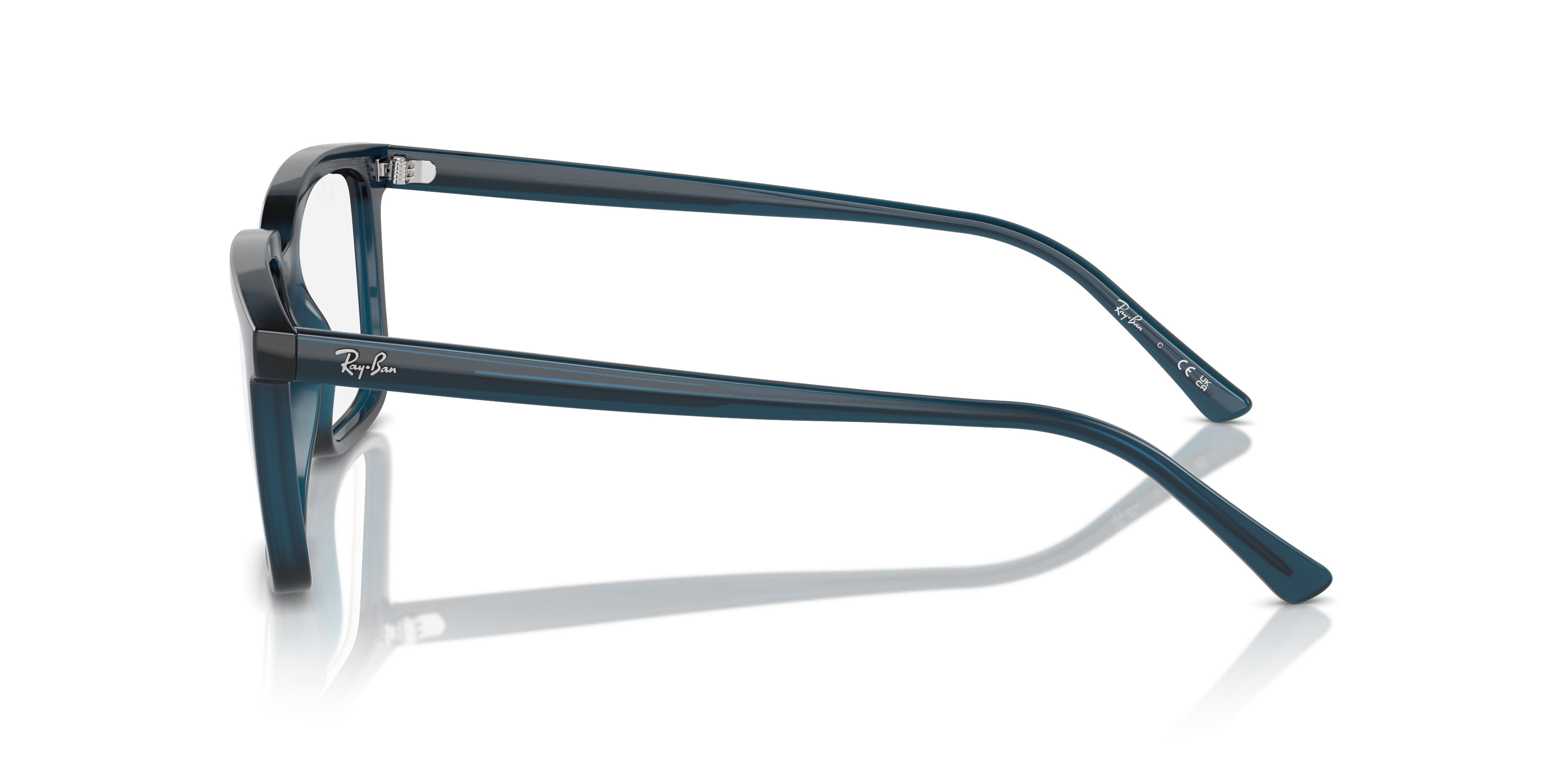 Ray-Ban Alain RX7239 - Opal Dark Blue, side view #Colour_Opal Dark Blue