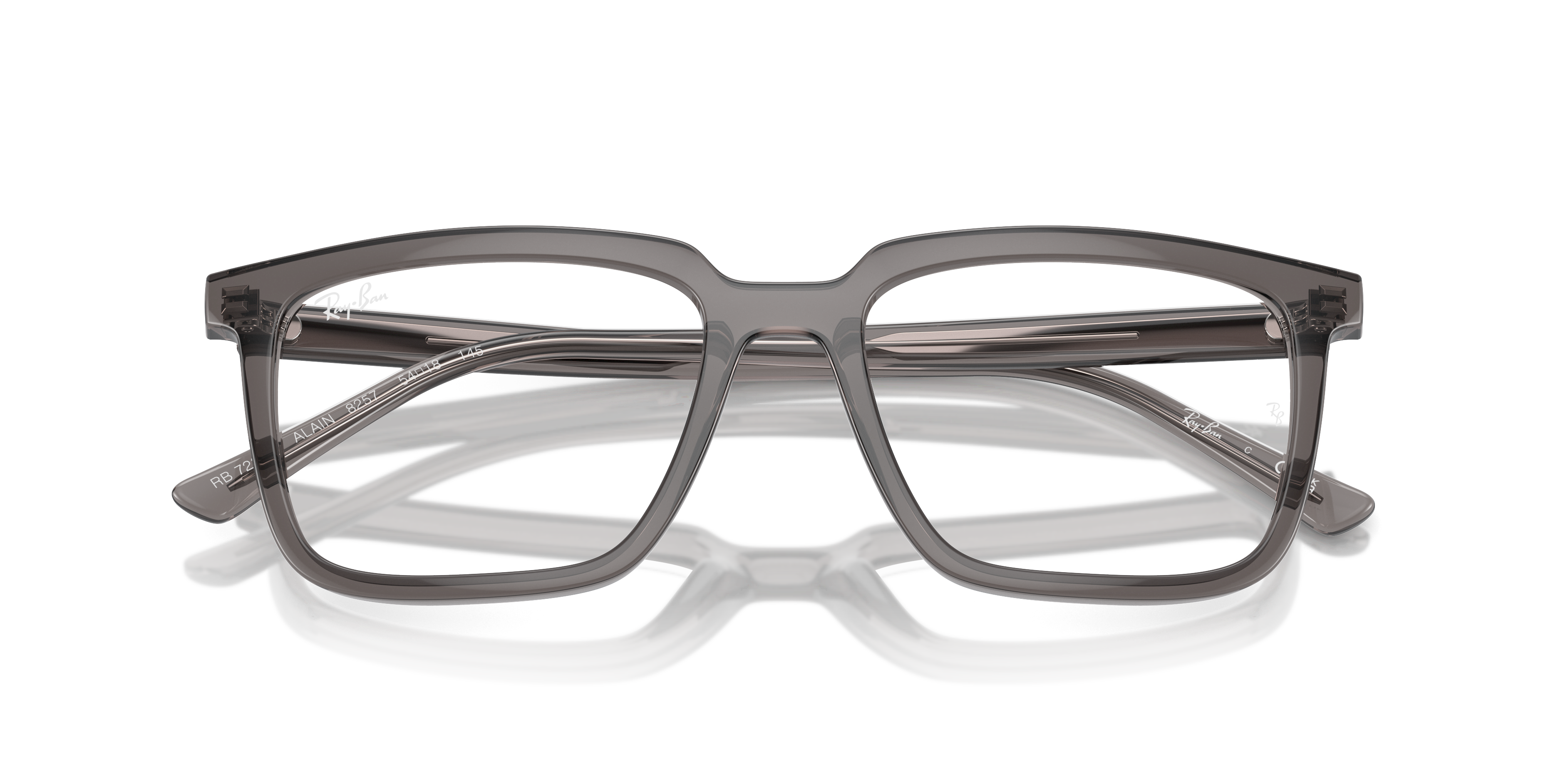 Ray-Ban Alain RX7239 - Opal Dark Grey, front detail view #Colour_Opal Dark Grey