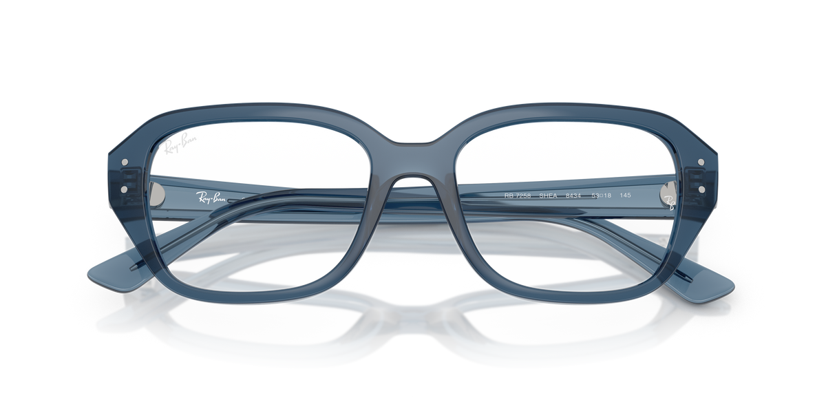 Ray-Ban RB7258 in Light Blue, front detail view #Colour_Light Blue (8434)