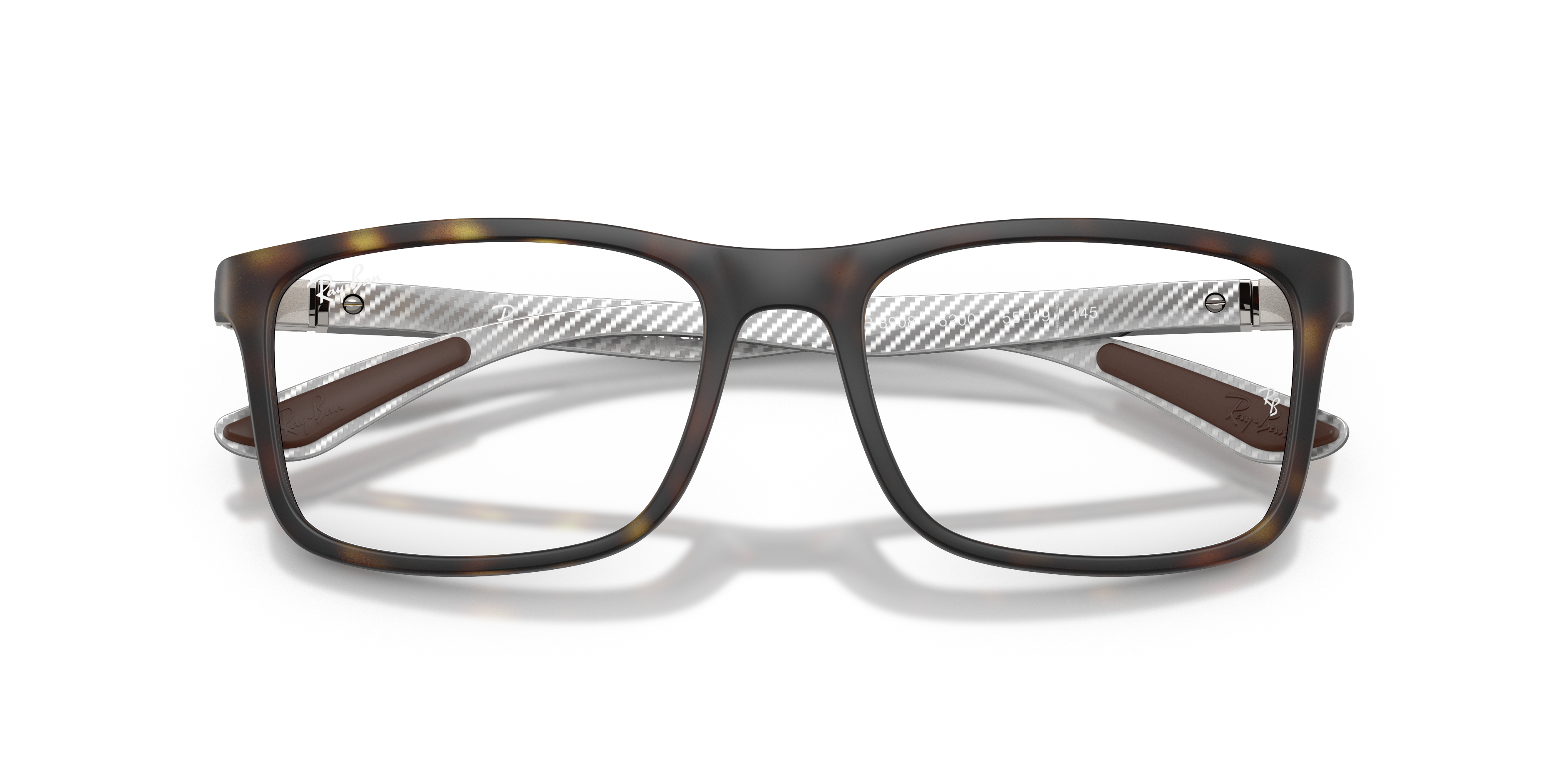 Ray-Ban RX8908 - Matte Havana, front detail view #Colour_Matte Havana