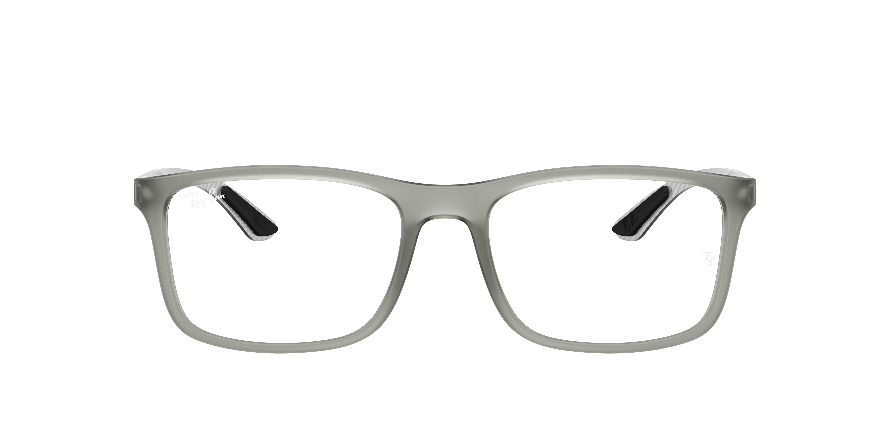 Ray-Ban RX8908 - Matte Transparent Grey, front view #Colour_Matte Transparent Grey