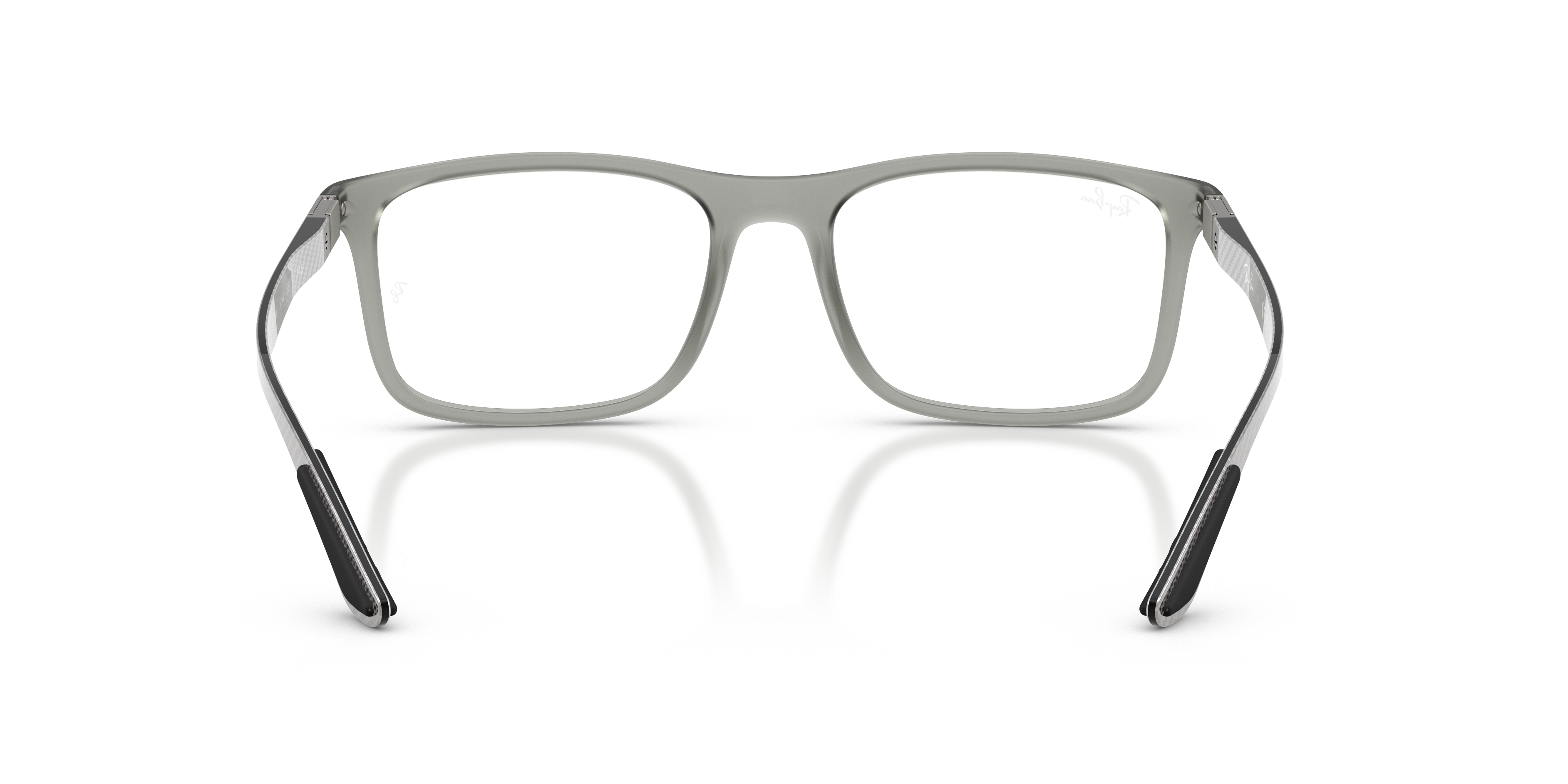 Ray-Ban RX8908 - Matte Transparent Grey, back view #Colour_Matte Transparent Grey