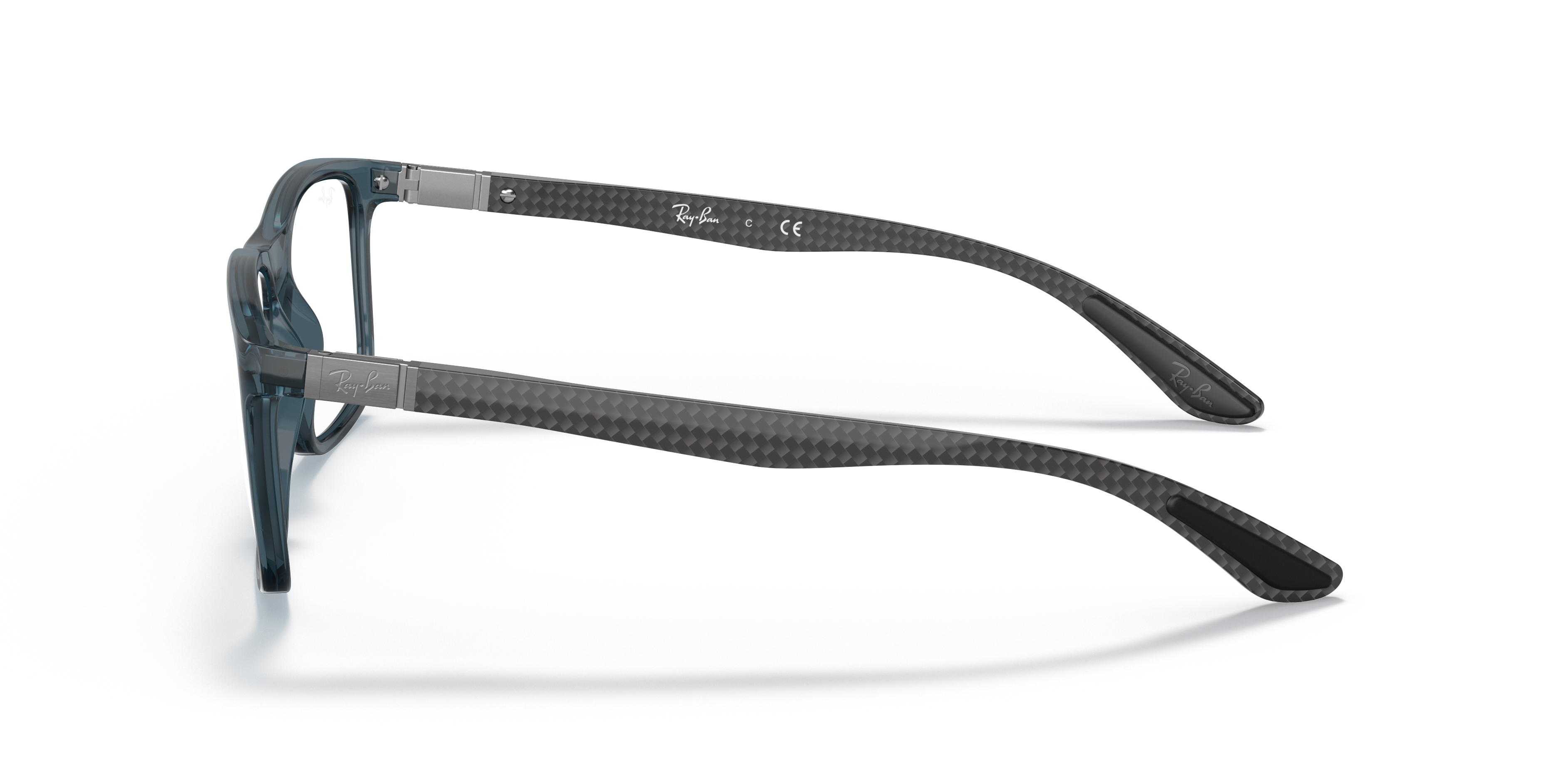 Ray-Ban RX8908 - Transparent Blue, side view #Colour_Transparent Blue