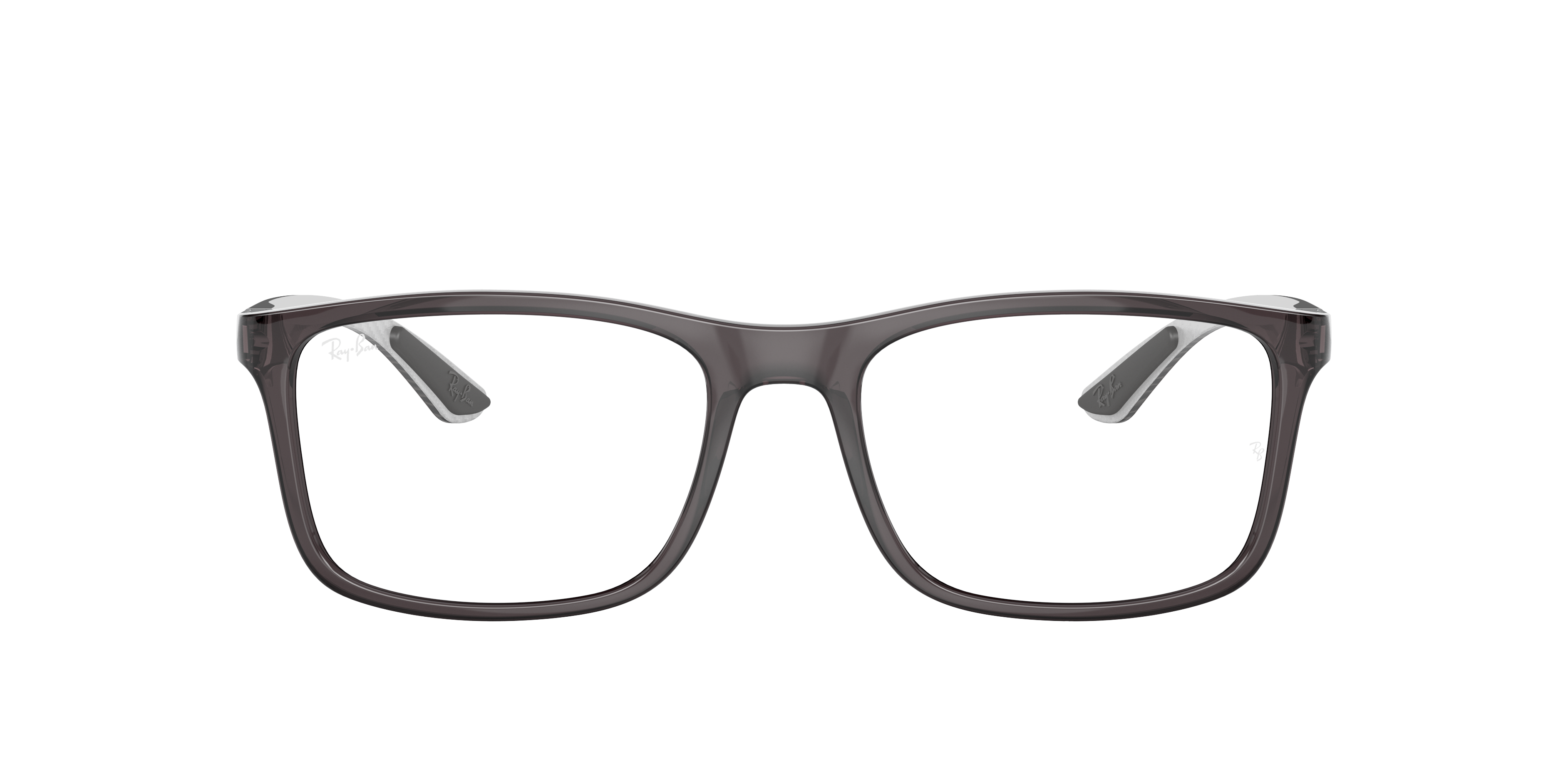Ray-Ban RX8908 - Transparent Grey, front view #Colour_Transparent Grey