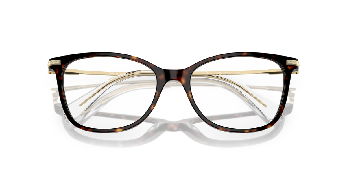 Swarovski SK2010 in Dark Havana, front detail view #Colour_Dark Havana (1002)