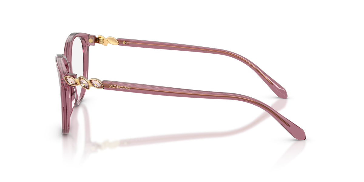 Swarovski SK2070 in Transparent Dusty Rose, side view #Colour_Transparent Dusty Rose (1121)