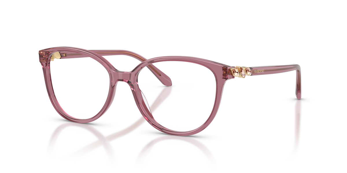 Swarovski SK2070 in Transparent Dusty Rose, three-quarter view #Colour_Transparent Dusty Rose (1121)
