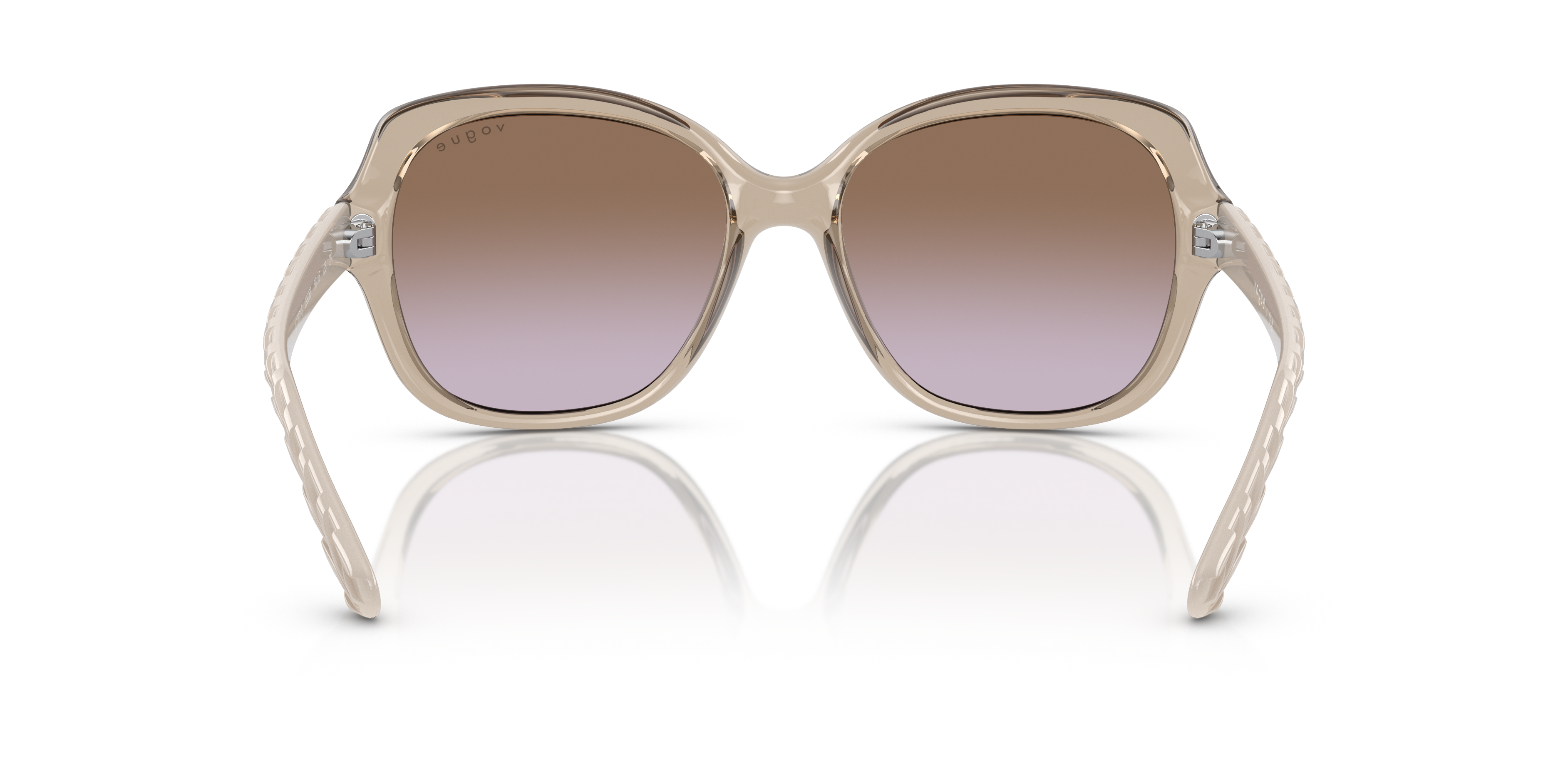 Vogue Eyewear VO2871S in Transparent Light Brown, back view #Colour_Transparent Light Brown