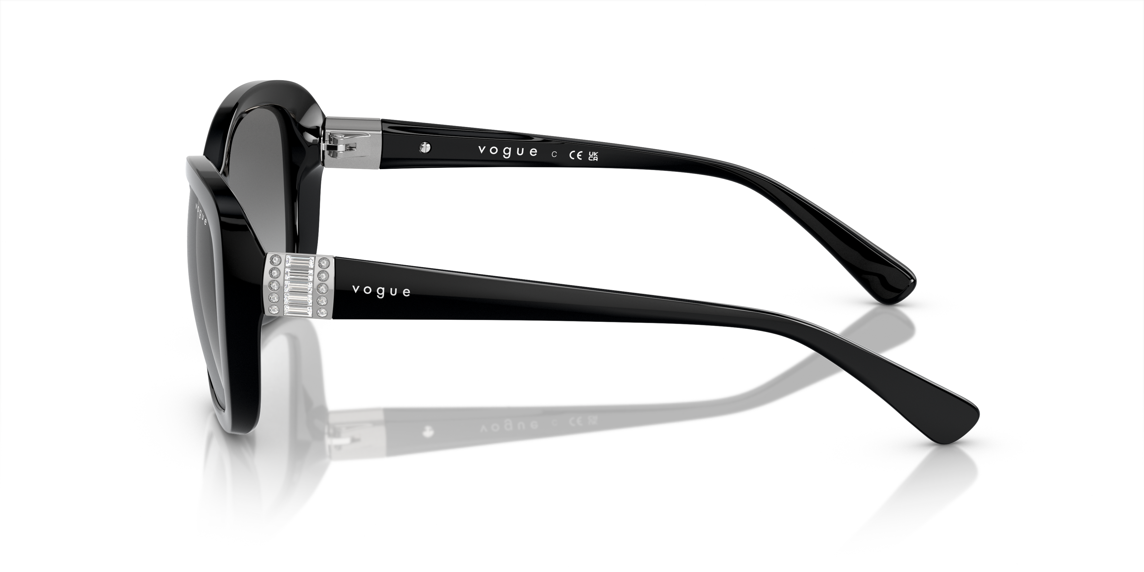 Vogue Eyewear VO2943SB in Black, side view #Colour_Black
