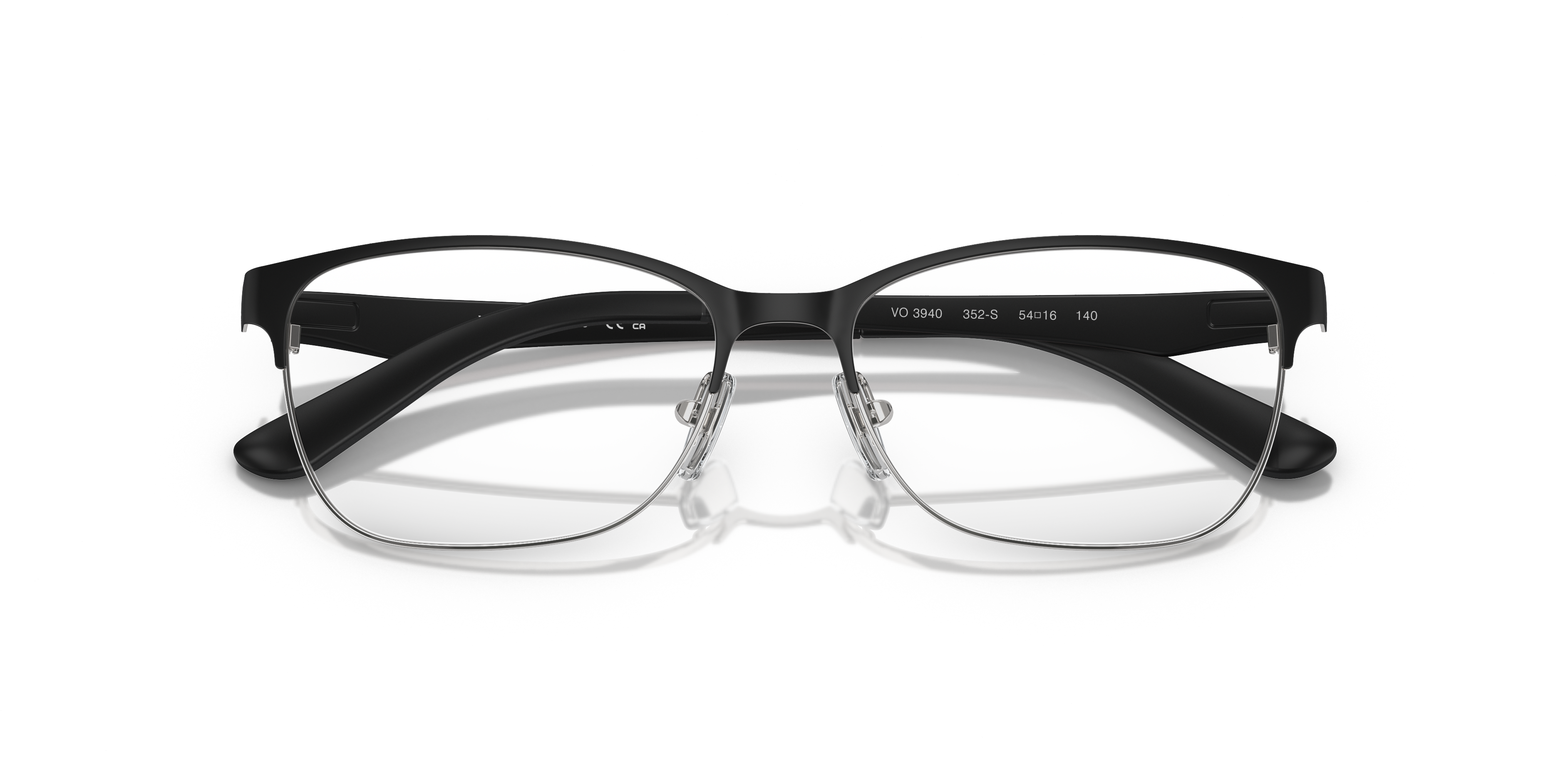 Vogue Eyewear VO3940 in Matte Black, front detail view #Colour_Matte Black