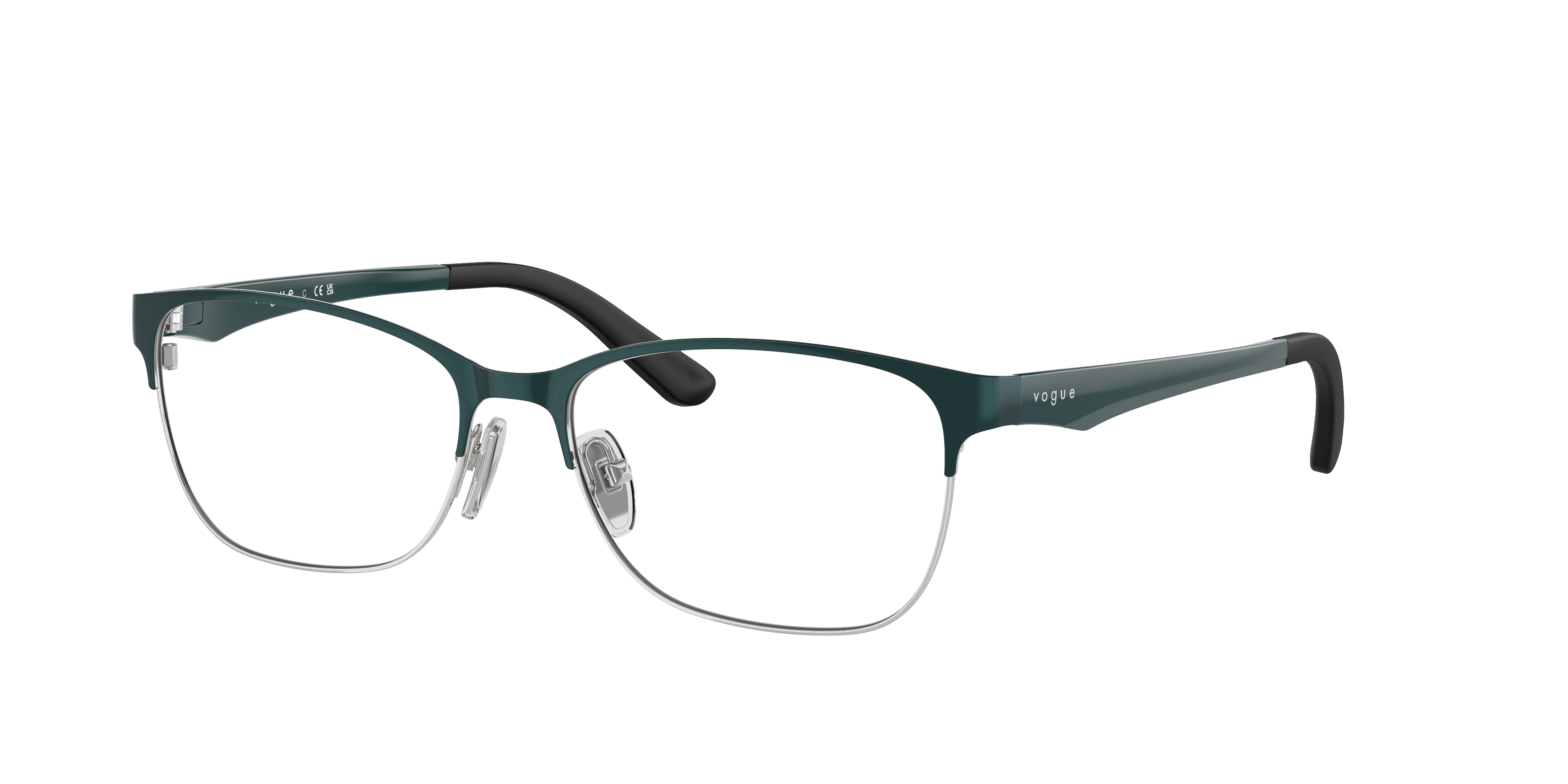 Vogue Eyewear VO3940 in Dark Green, three-quarter view #Colour_Dark Green