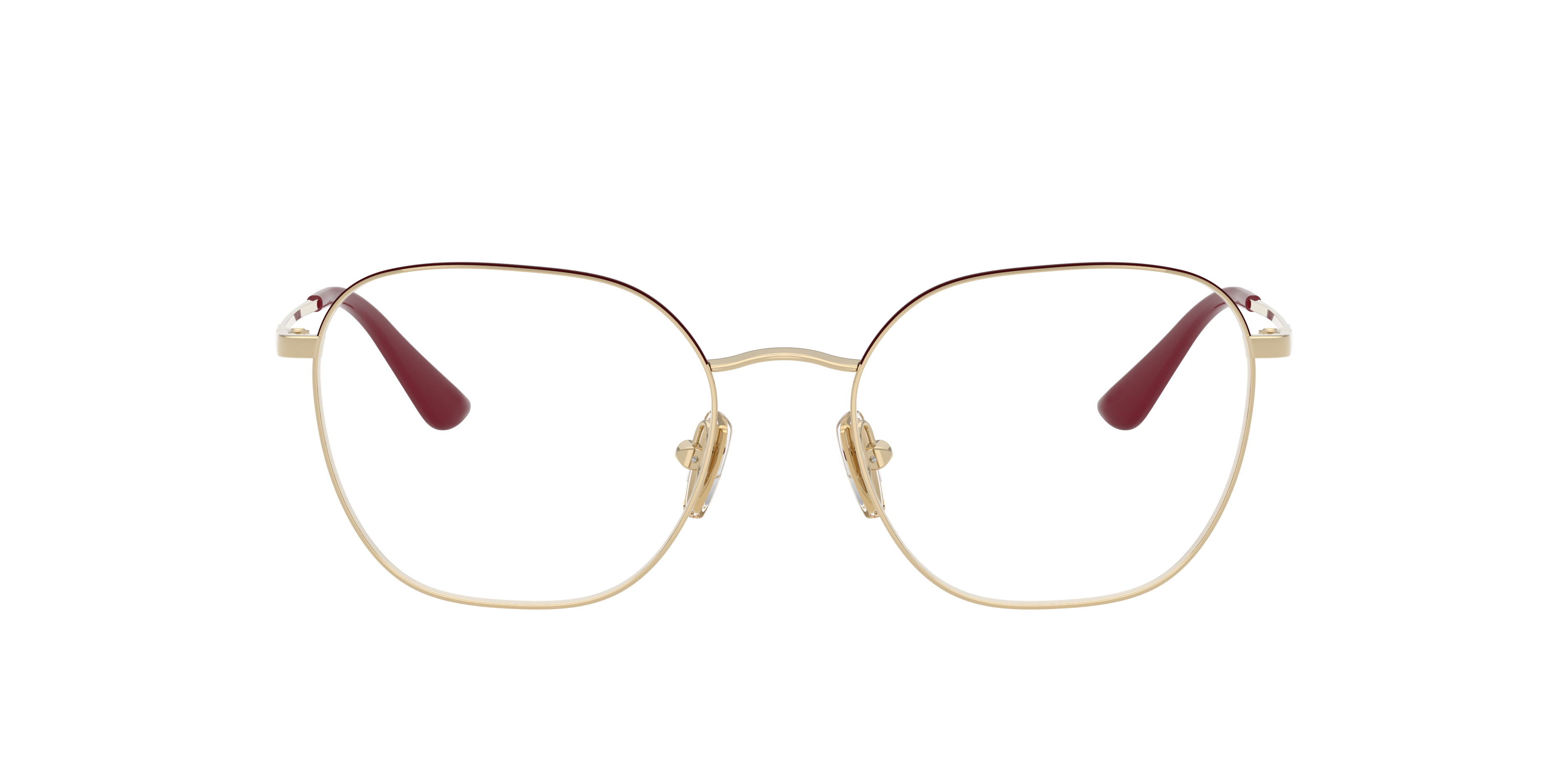 Vogue Eyewear VO4178 in Top Bordeaux/Pale Gold, front view #Colour_Top Bordeaux/Pale Gold