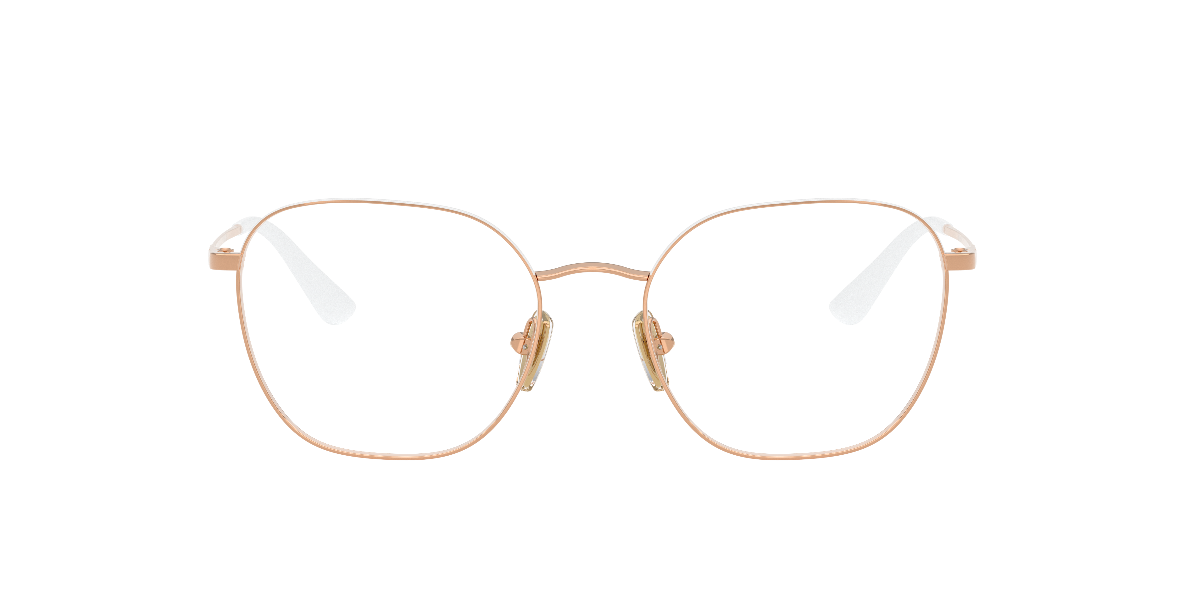 Vogue Eyewear VO4178 in White/Rose Gold, front view #Colour_White/Rose Gold