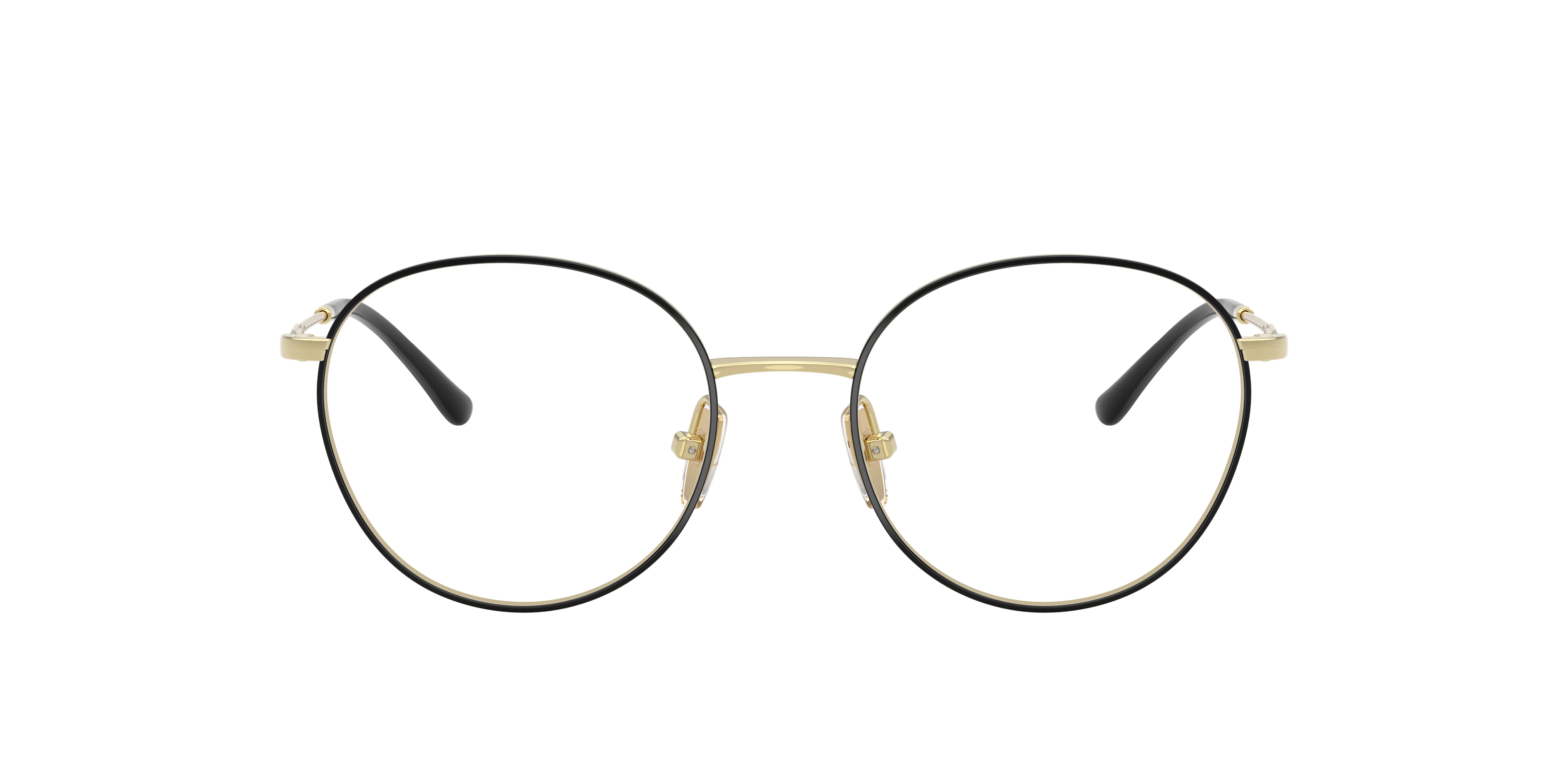 Vogue Eyewear VO4280T in Top Black/Light Gold, front view #Colour_Top Black/Light Gold