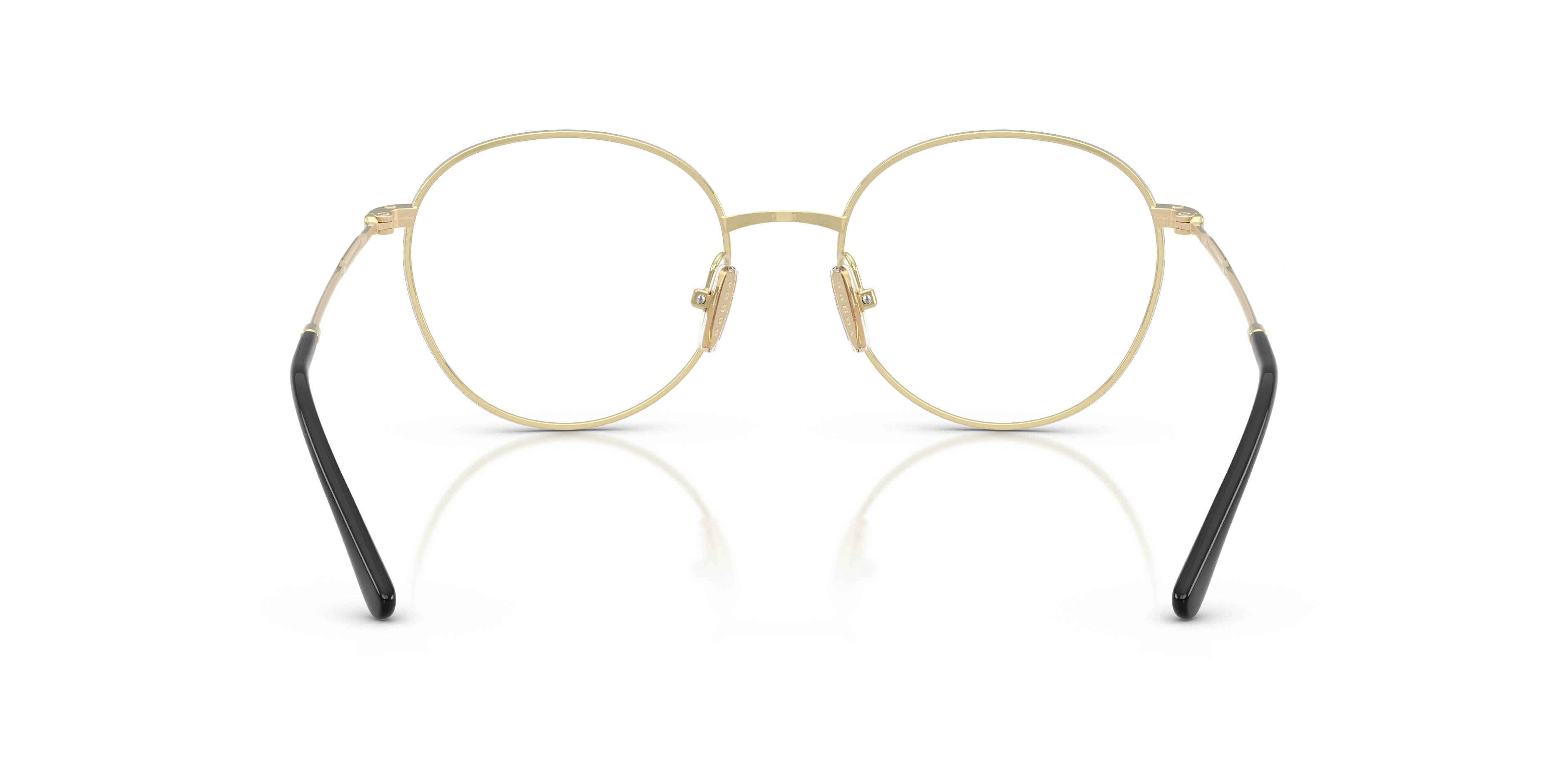 Vogue Eyewear VO4280T in Top Black/Light Gold, back view #Colour_Top Black/Light Gold