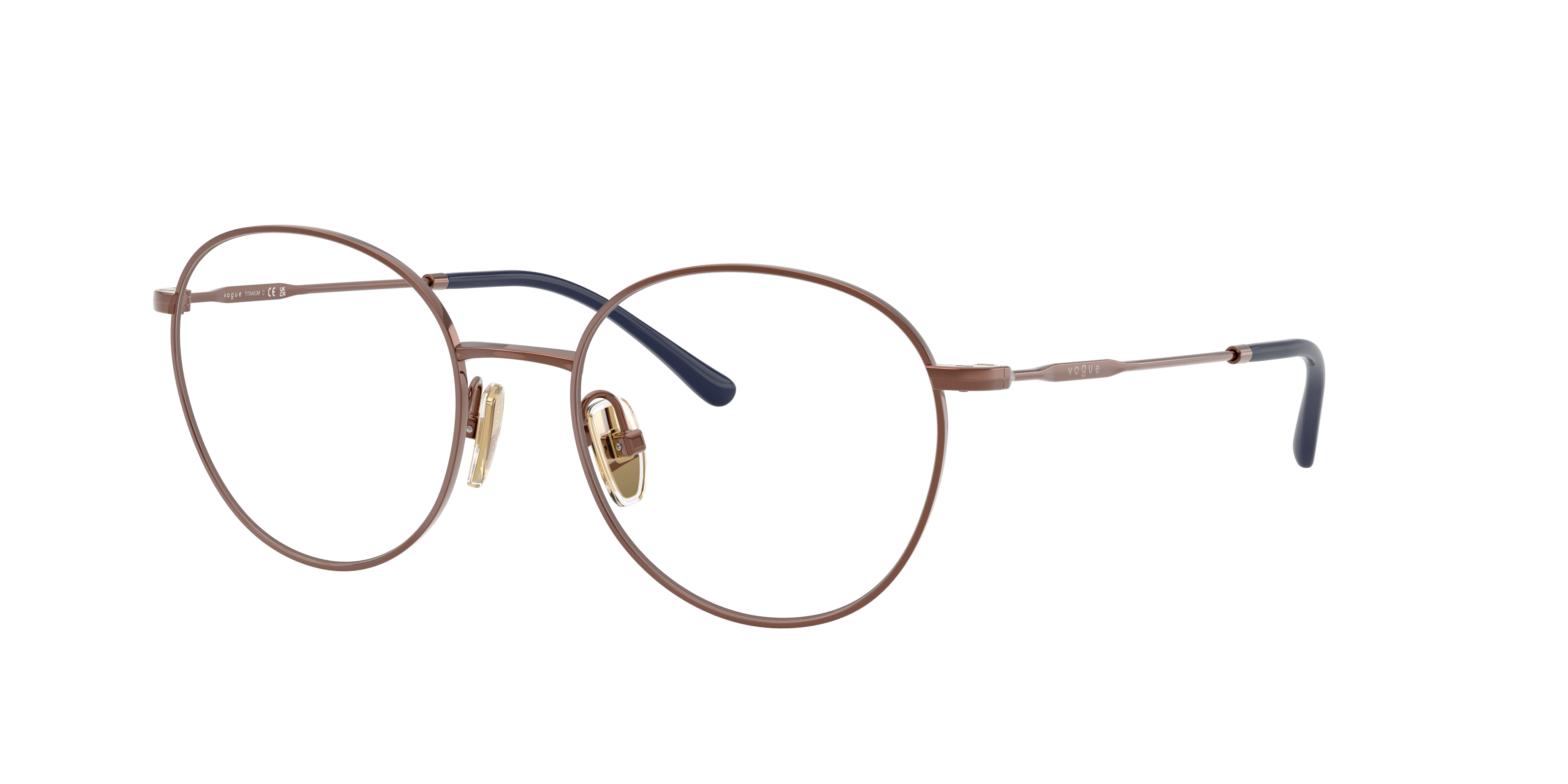 Vogue Eyewear VO4280T in Copper, three-quarter view #Colour_Copper